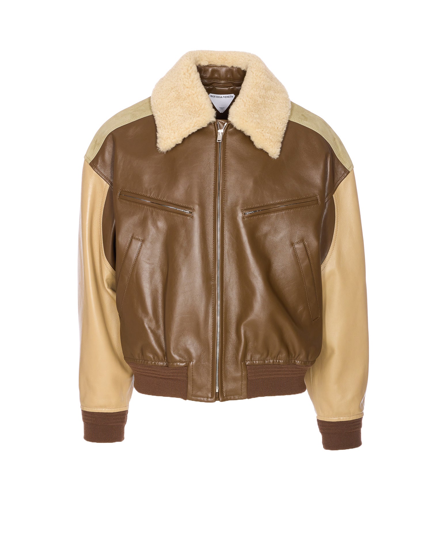 Bottega Veneta Jackets Brown Ovine Genuine Leather
