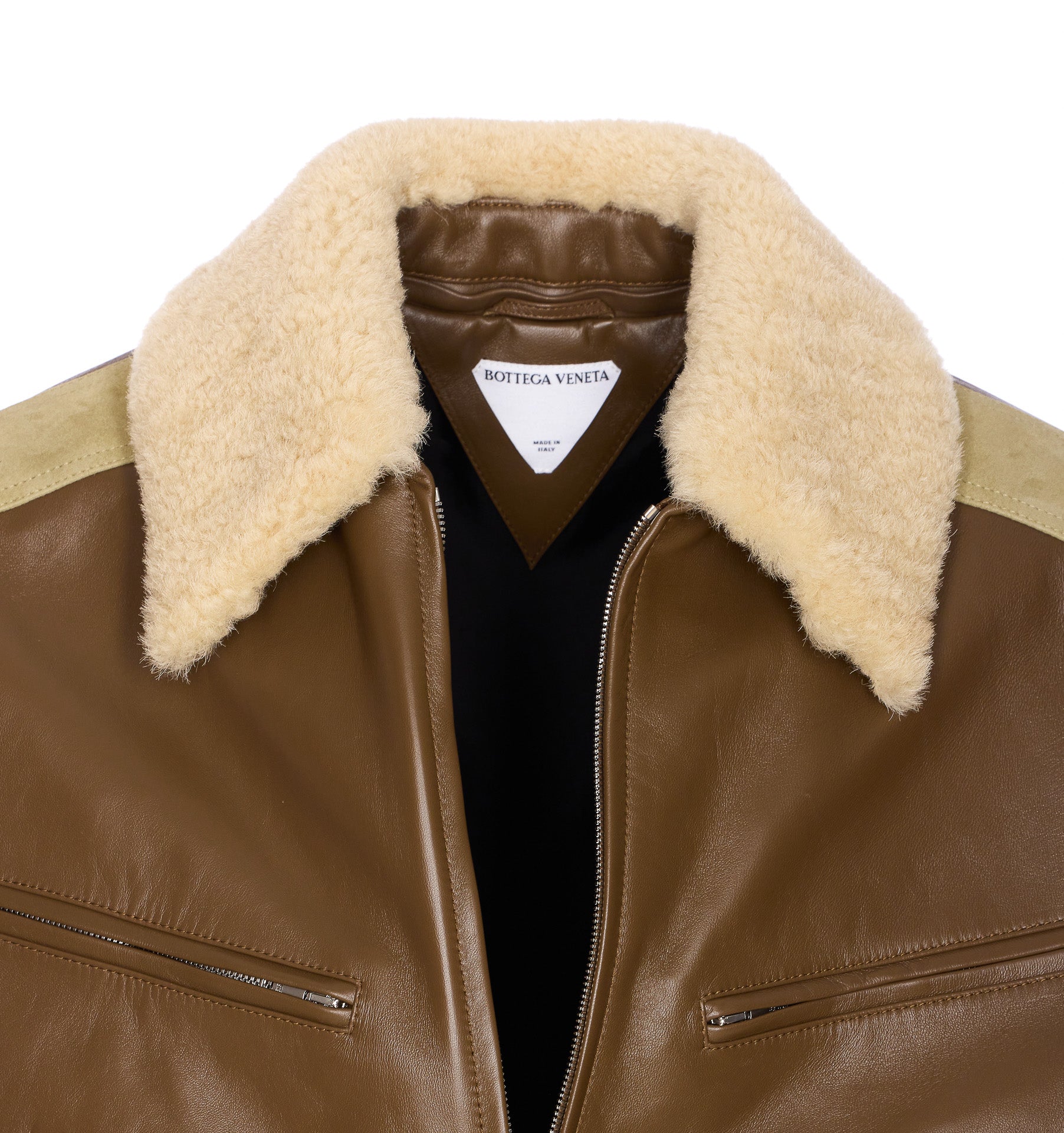Bottega Veneta Jackets Brown Ovine Genuine Leather