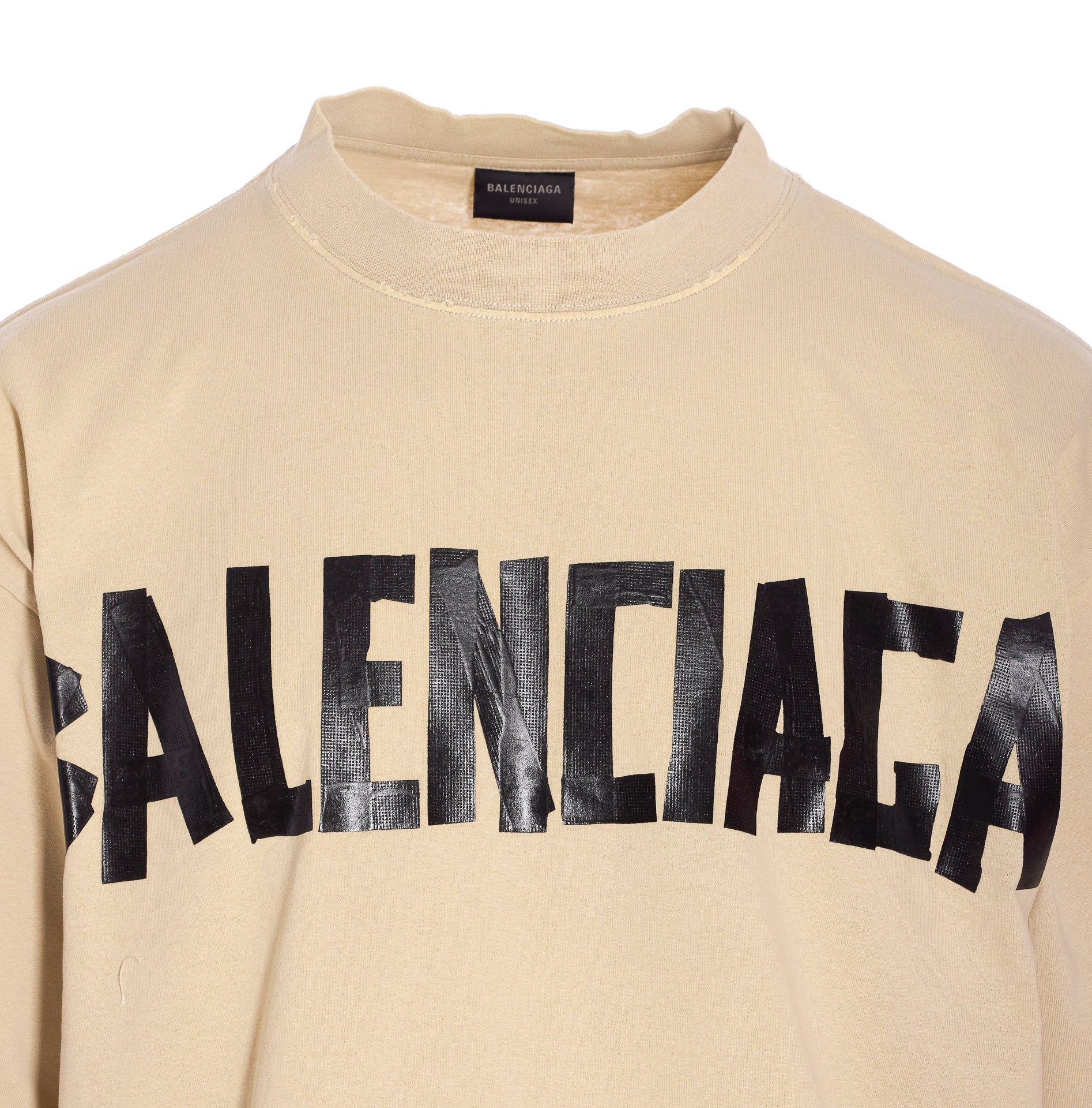 Balenciaga T-Shirts And Polos Beige Cotton
