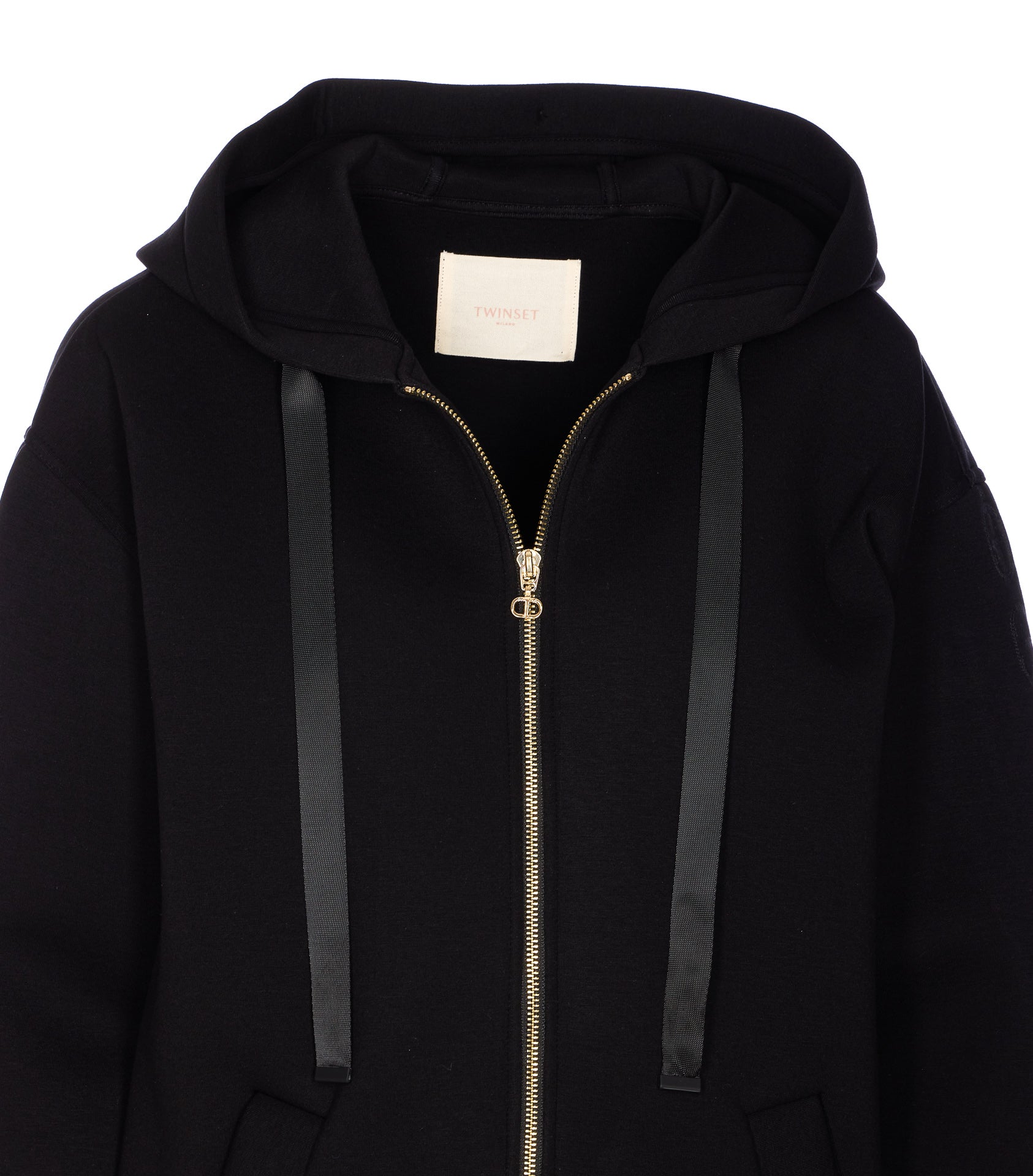 Twin-Set Coats Black Viscose