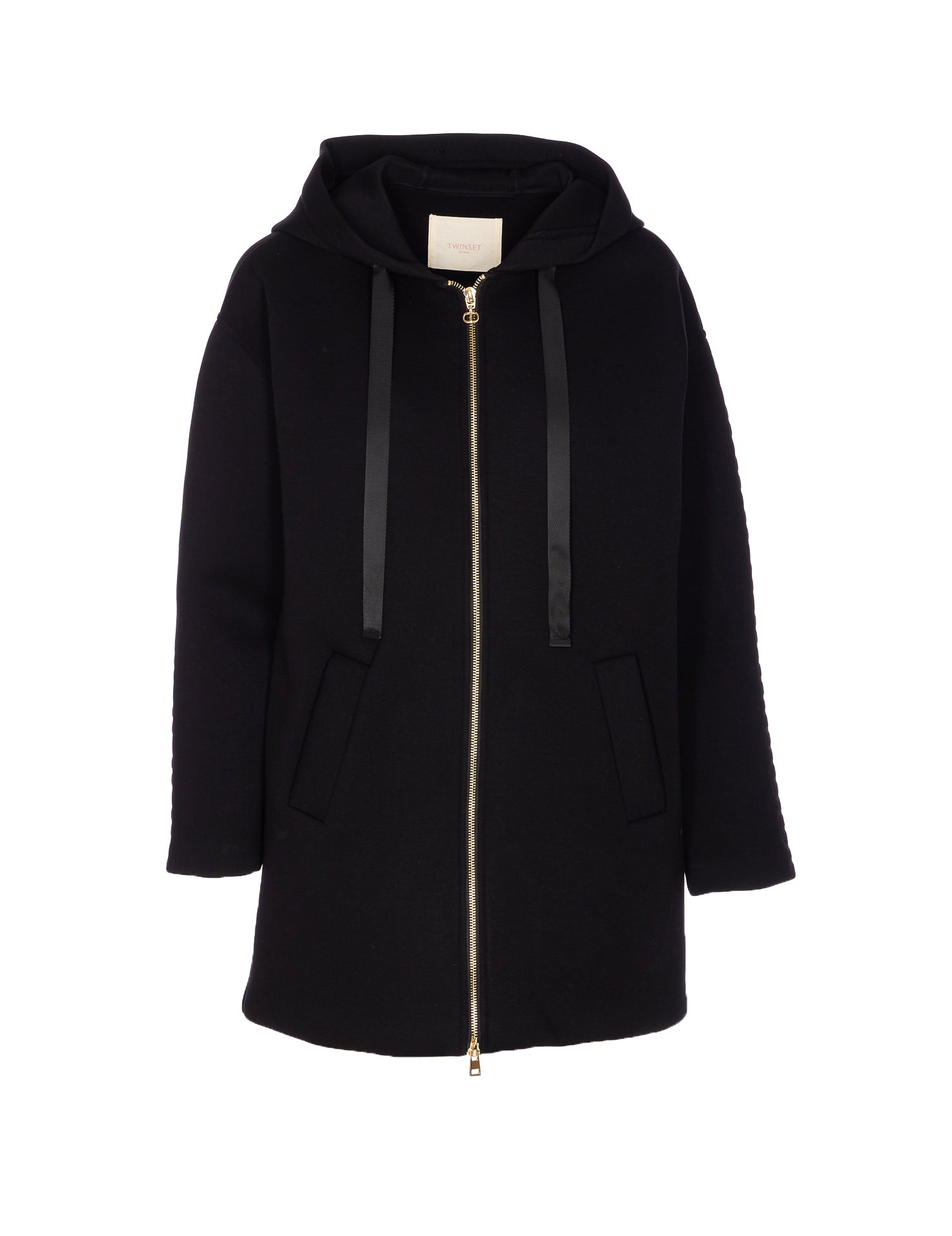 Twin-Set Coats Black Viscose