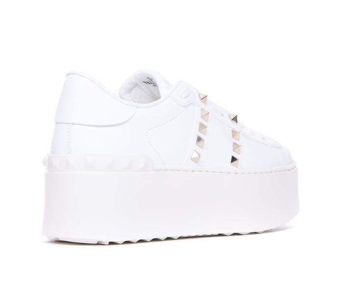Valentino Garavani Sneakers White Calf Leather/rubber Sole
