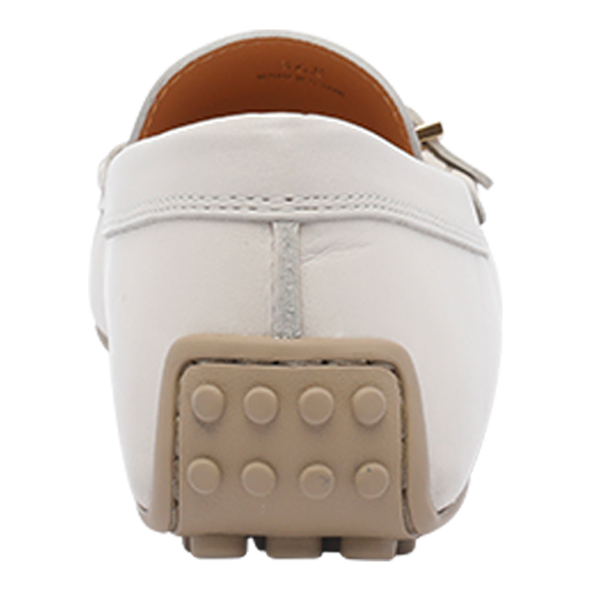 Tods Flat Shoes White Calf Leather/rubber Sole