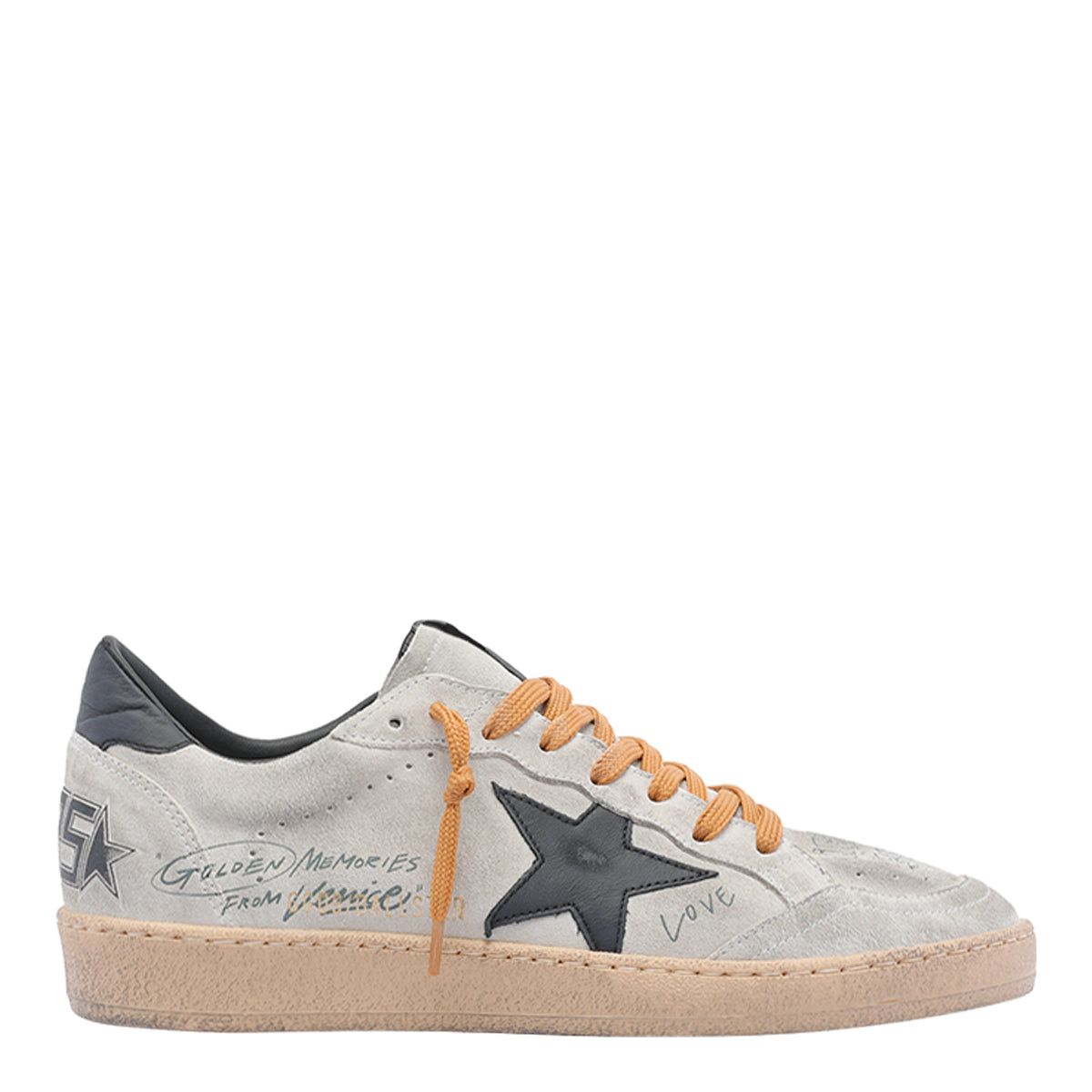 Golden Goose Sneakers Grey Suede Leather/rubber Sole