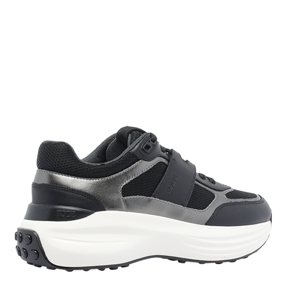 Tods Sneakers Grey Calf Leather/textile