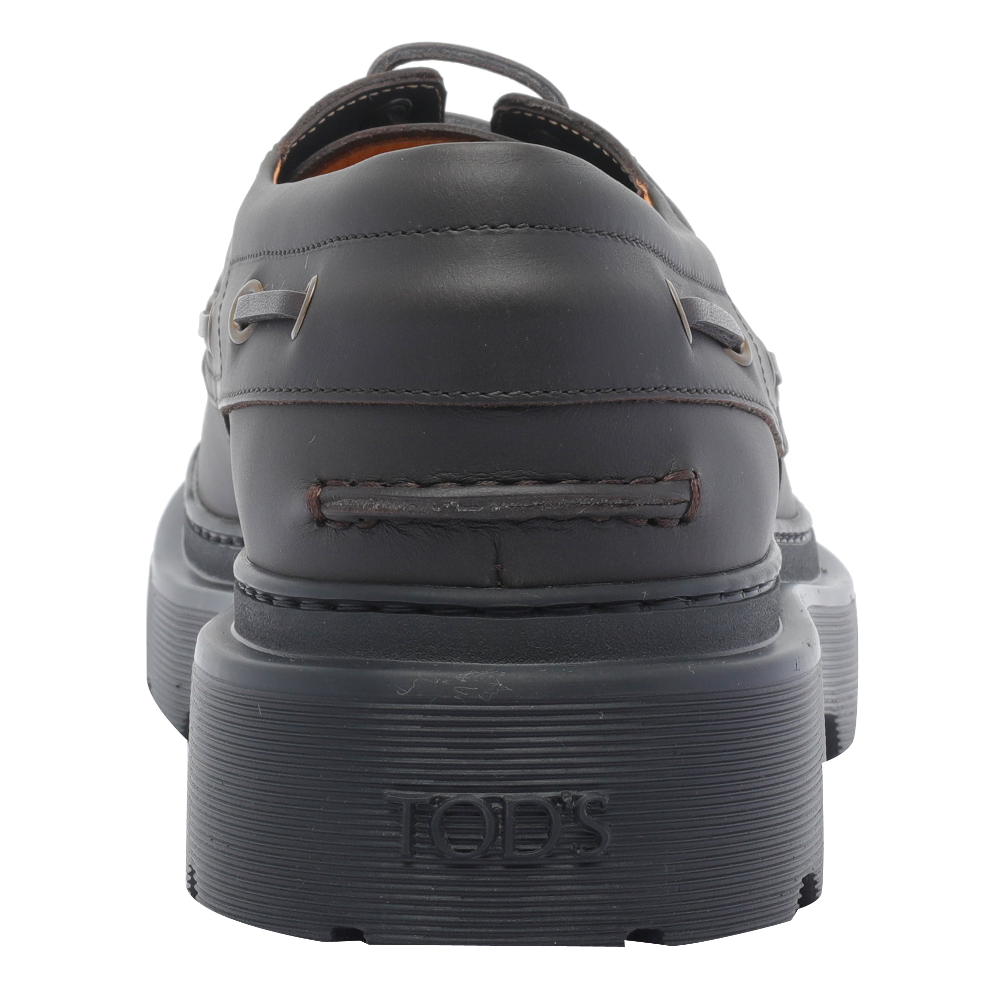 Tods Flat Shoes Black Calf Leather/rubber Sole
