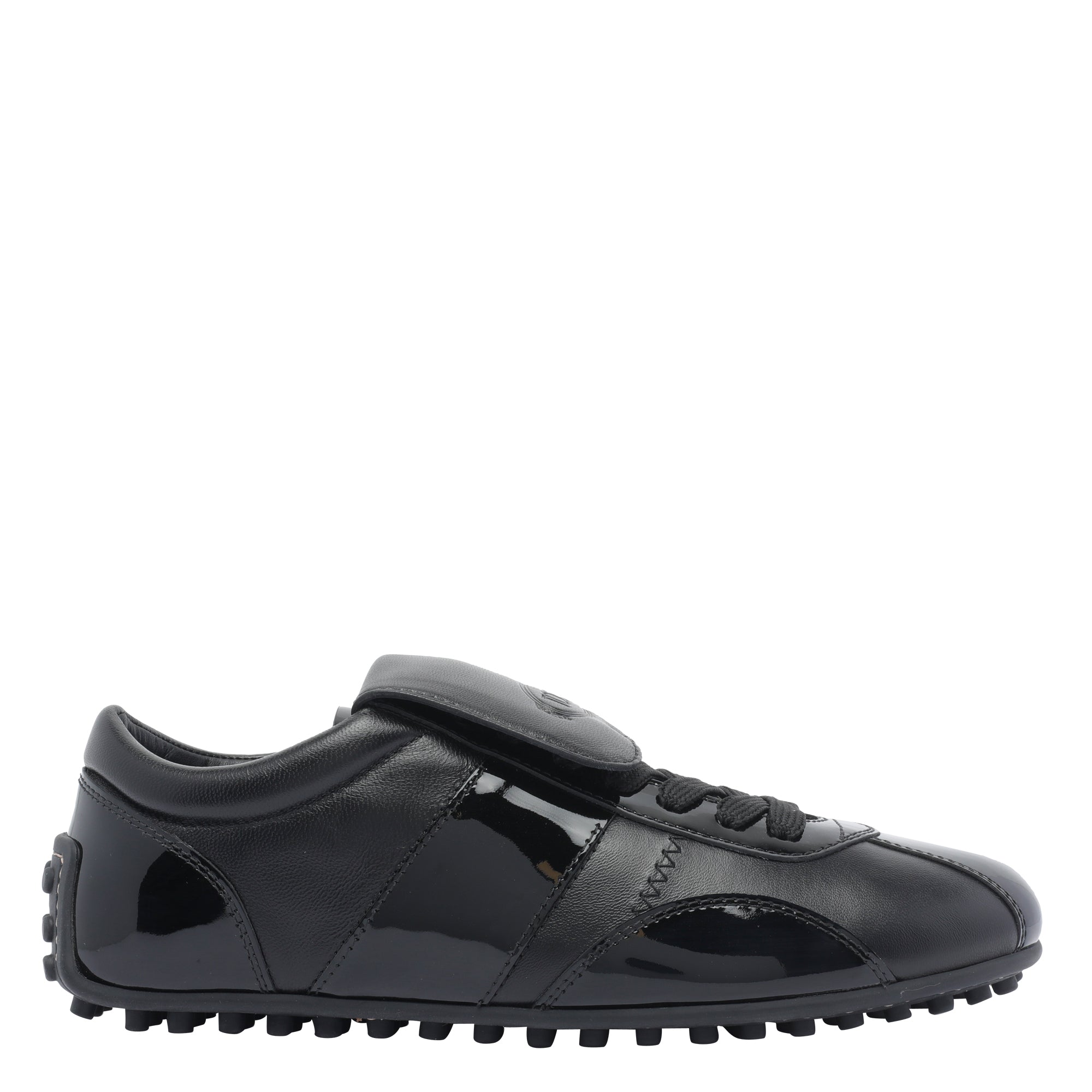 Tods Sneakers Black Calf Leather/rubber Sole