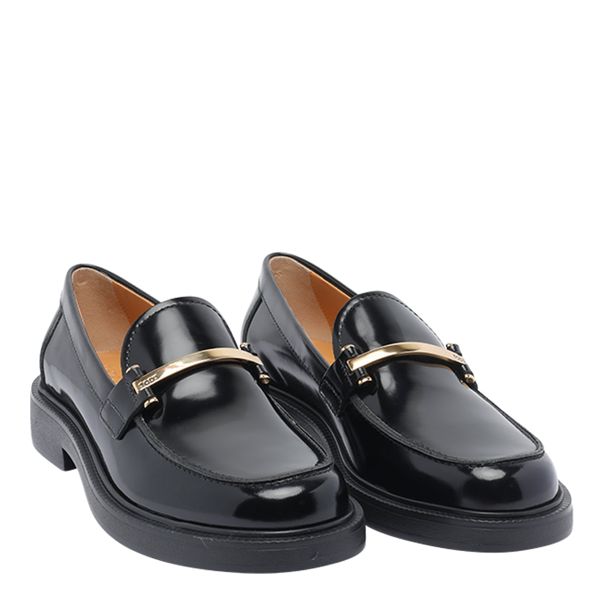 Tods Flat shoes Black Calf Leather/rubber Sole