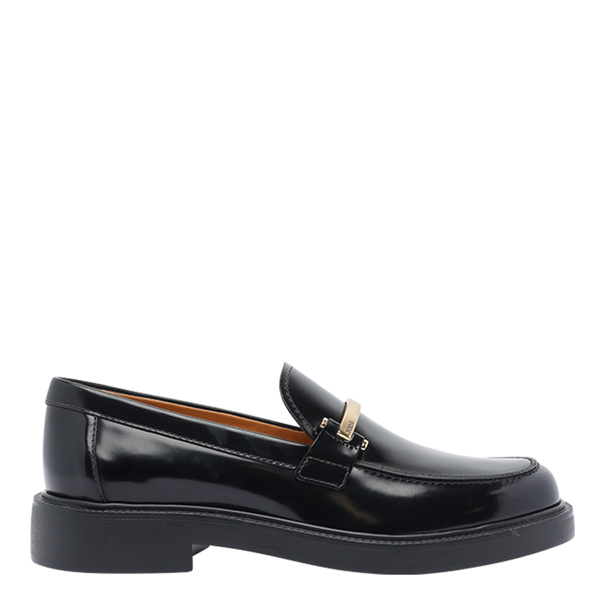 Tods Flat shoes Black Calf Leather/rubber Sole