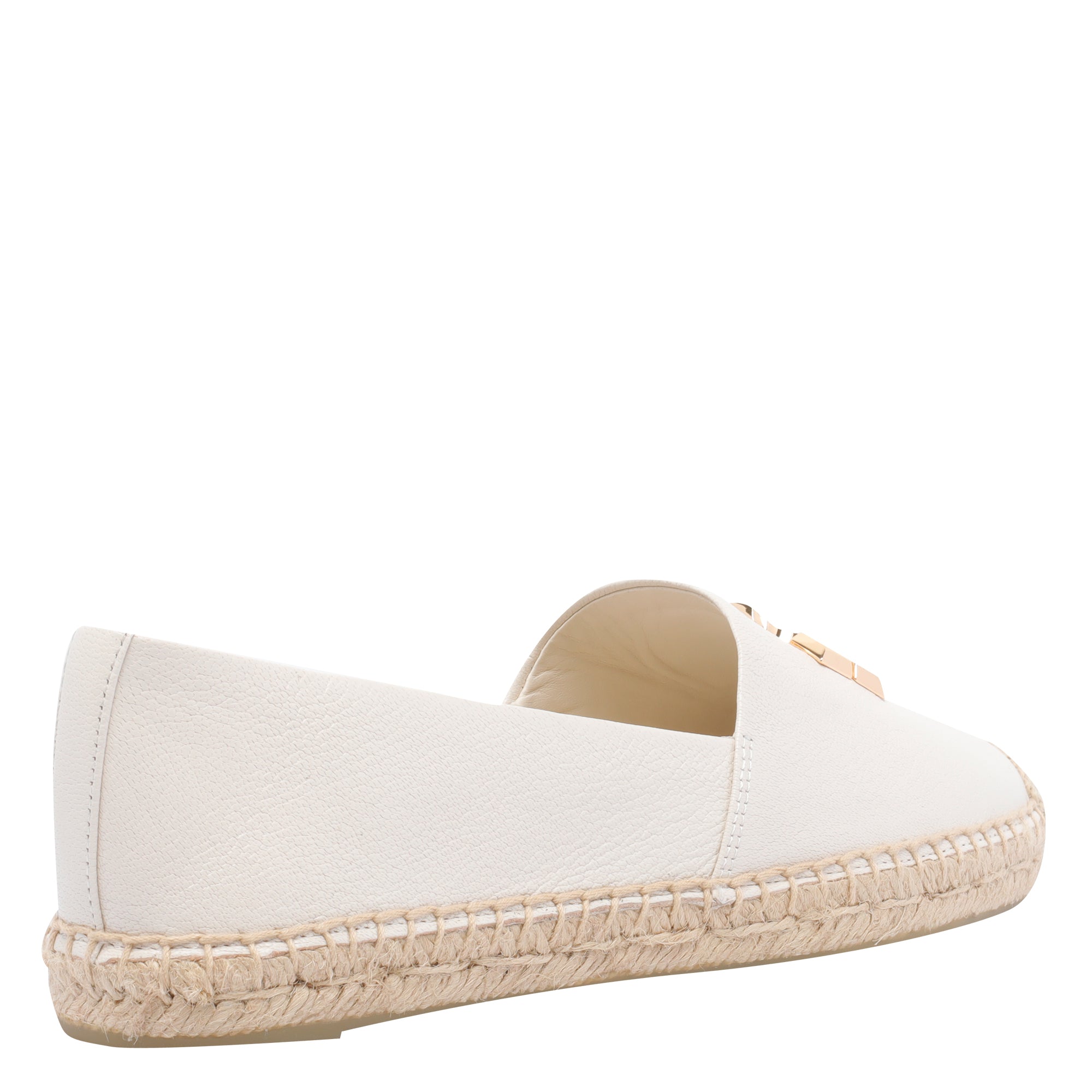 Tory Burch Flat Shoes White Calf Leather/rubber Sole