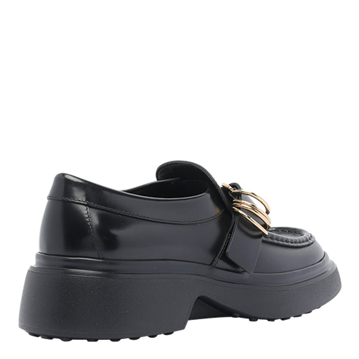 Tods Flat shoes Black Calf Leather/rubber Sole