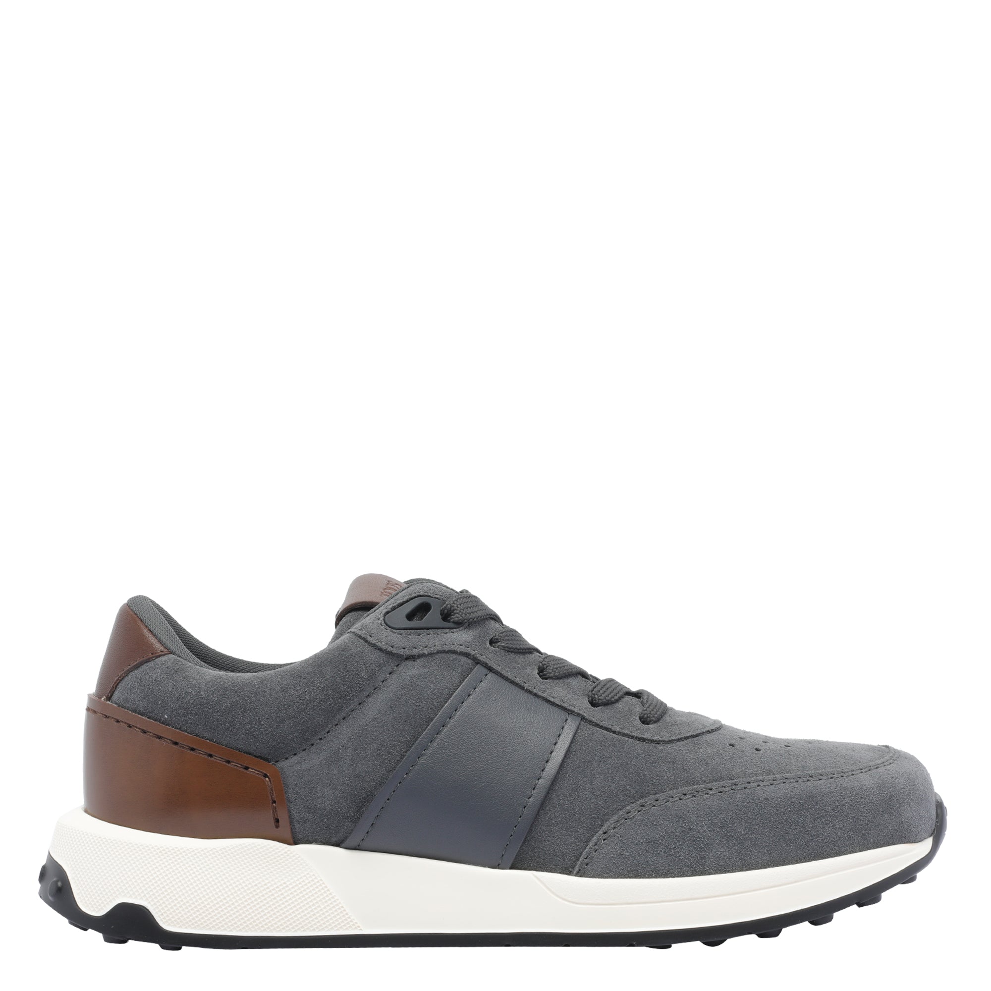 Tods Sneakers Grey Calf Leather/rubber Sole
