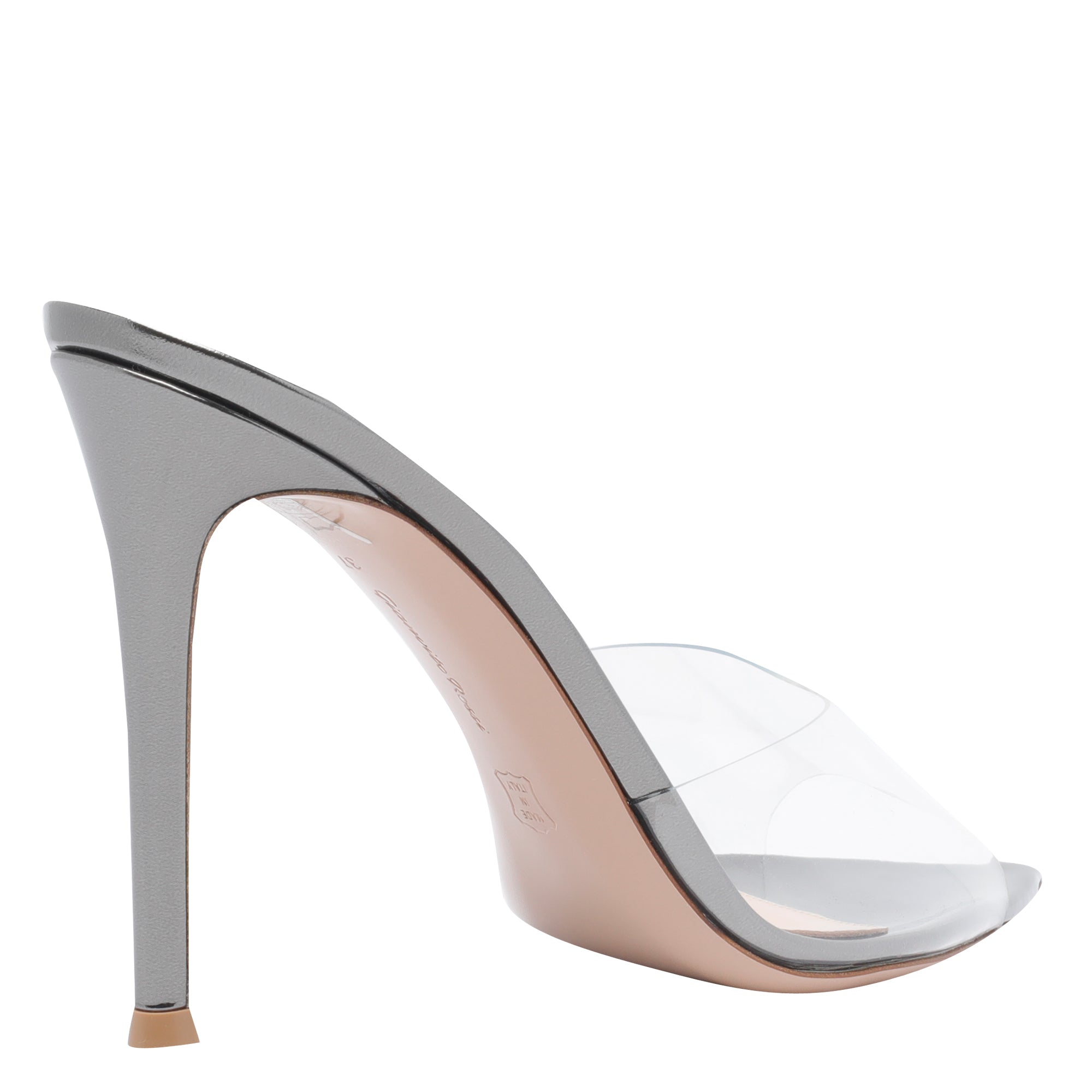 Gianvito Rossi Sandals Silver Rubber/leather Sole