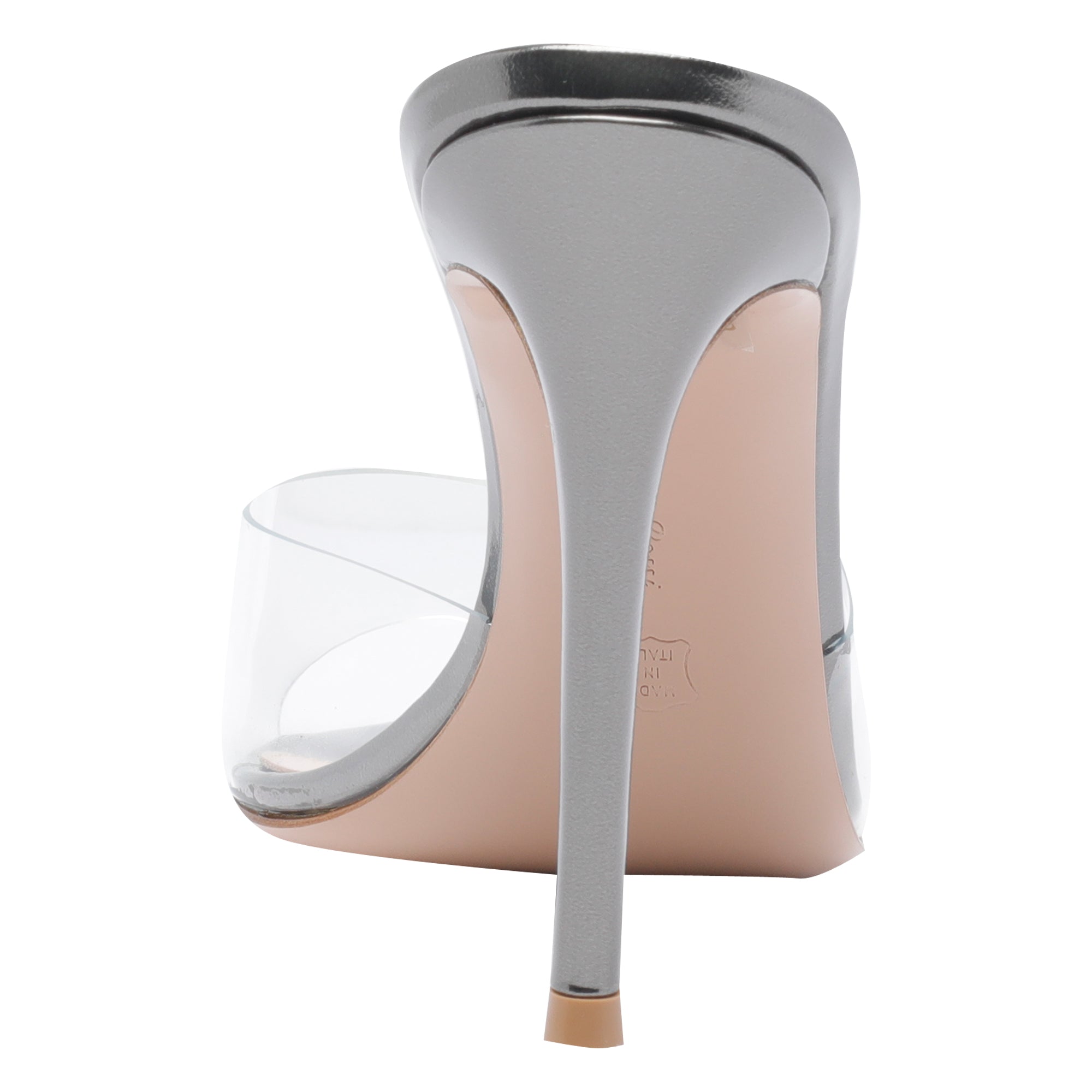 Gianvito Rossi Sandals Silver Rubber/leather Sole
