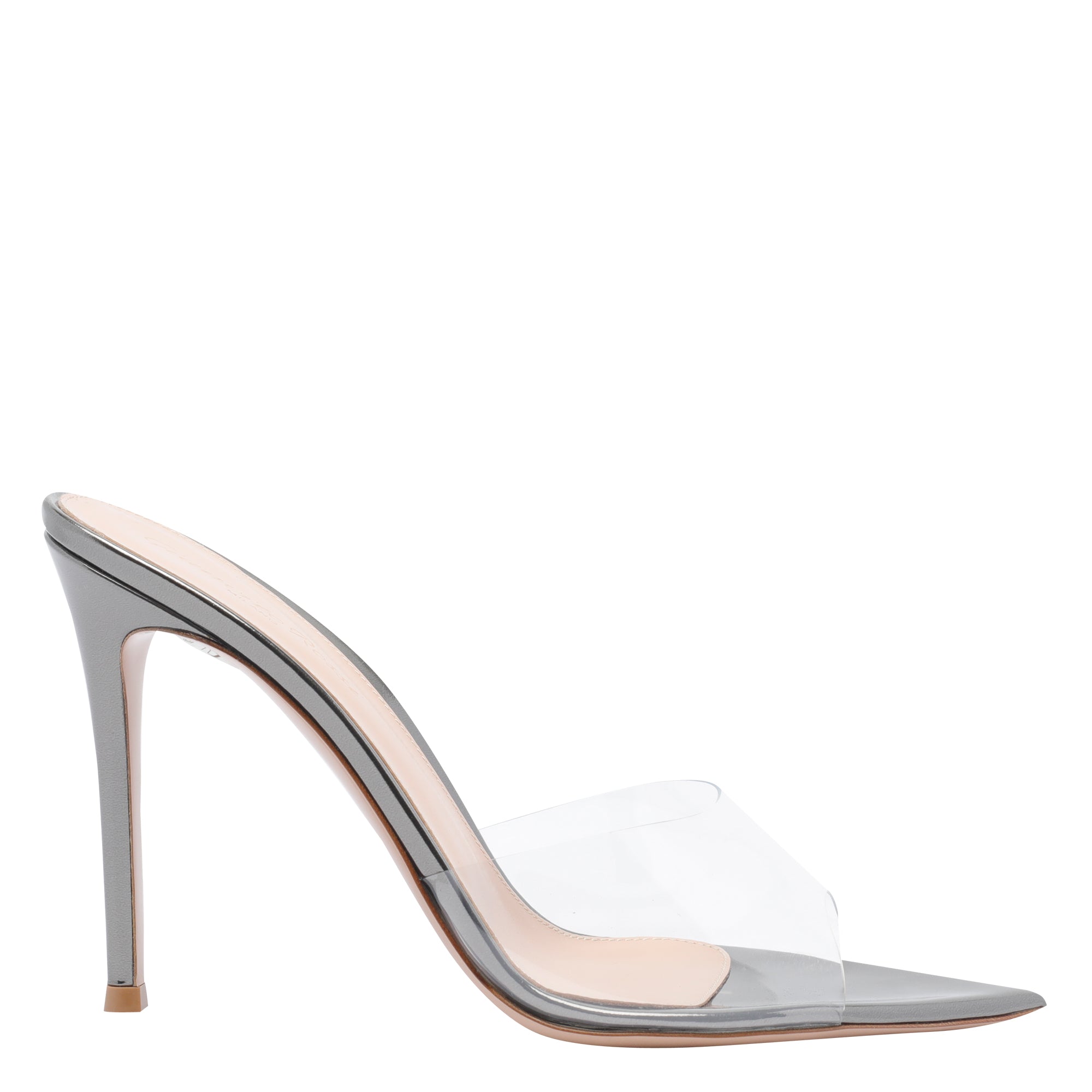 Gianvito Rossi Sandals Silver Rubber/leather Sole