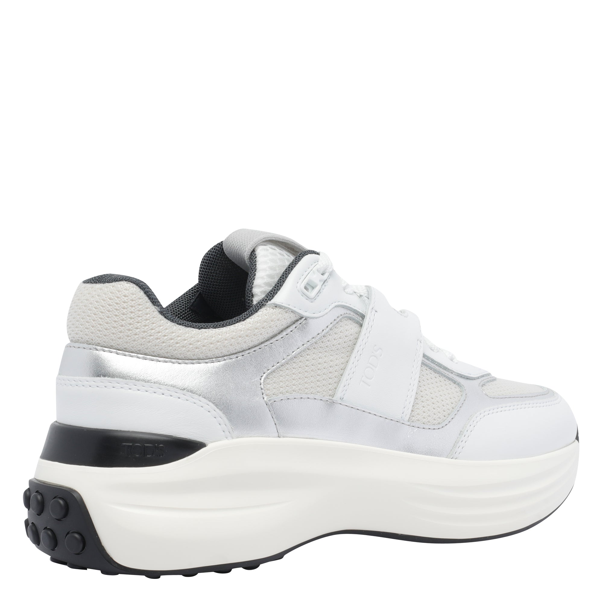 Tods Sneakers White Calf Leather/textile