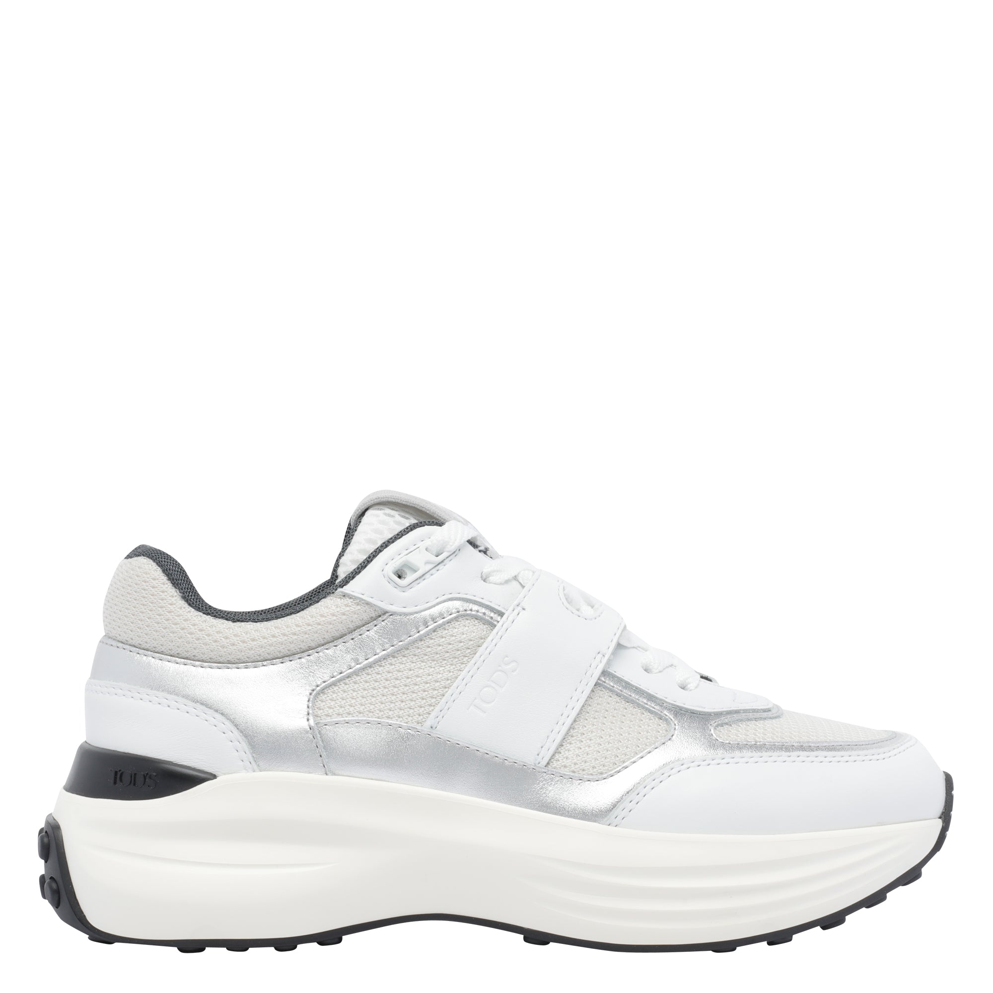 Tods Sneakers White Calf Leather/textile
