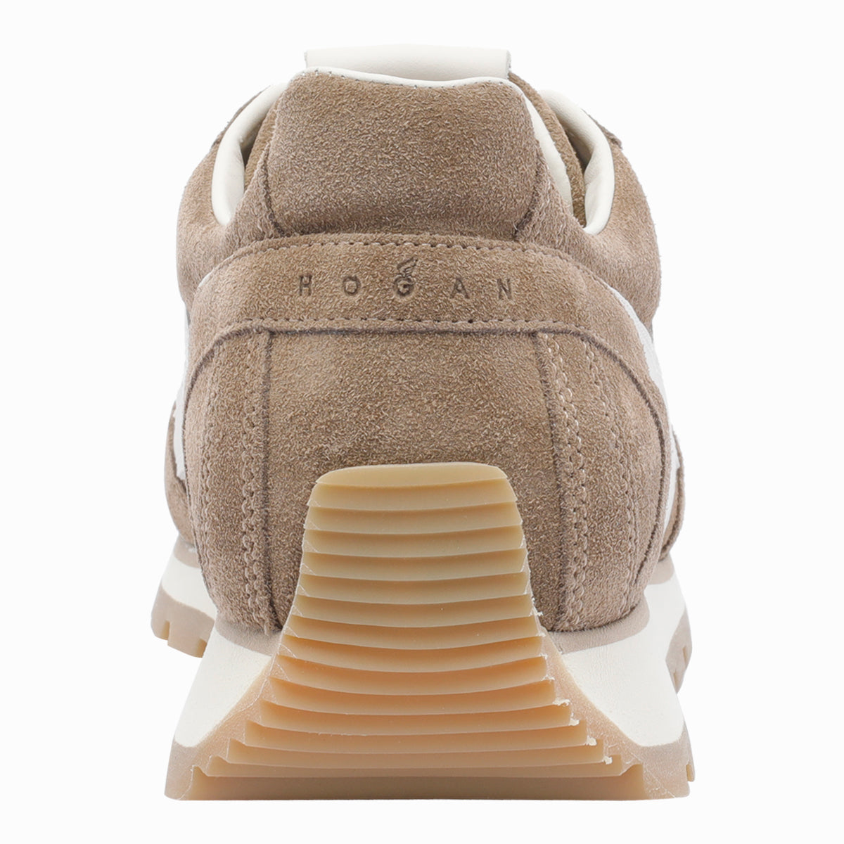 Hogan Sneakers Beige Suede Leather/ Rubber Sole