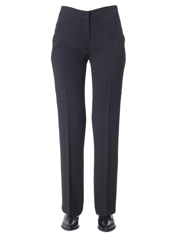 Pants With Side Band Black Not Specified Trousers