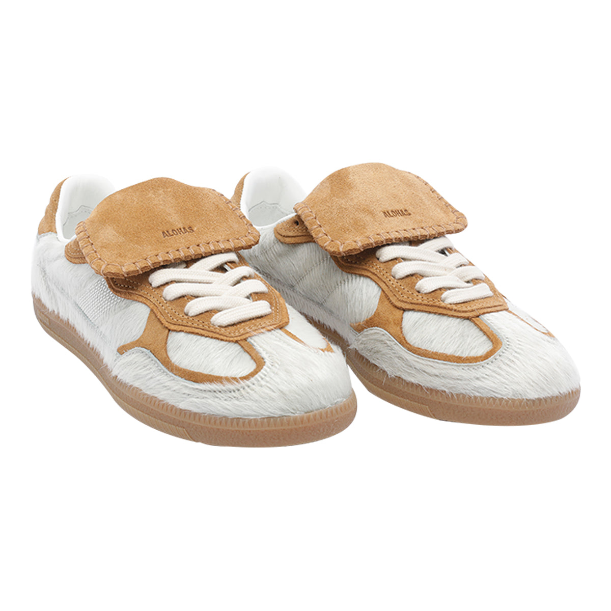 Alohas Sneakers Beige Calf Leather/rubber Sole