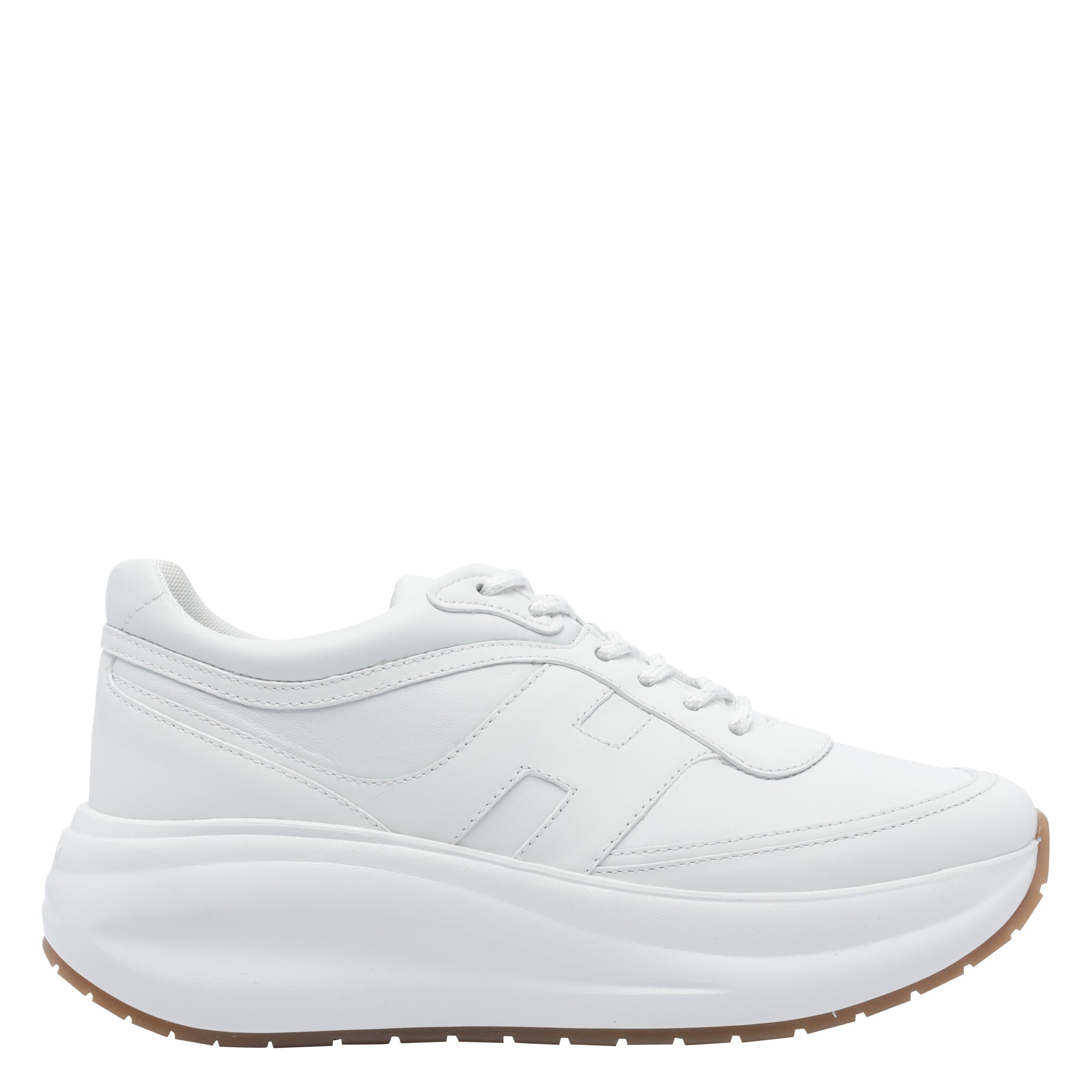 Hogan Sneakers White Calf Leather/rubber Sole