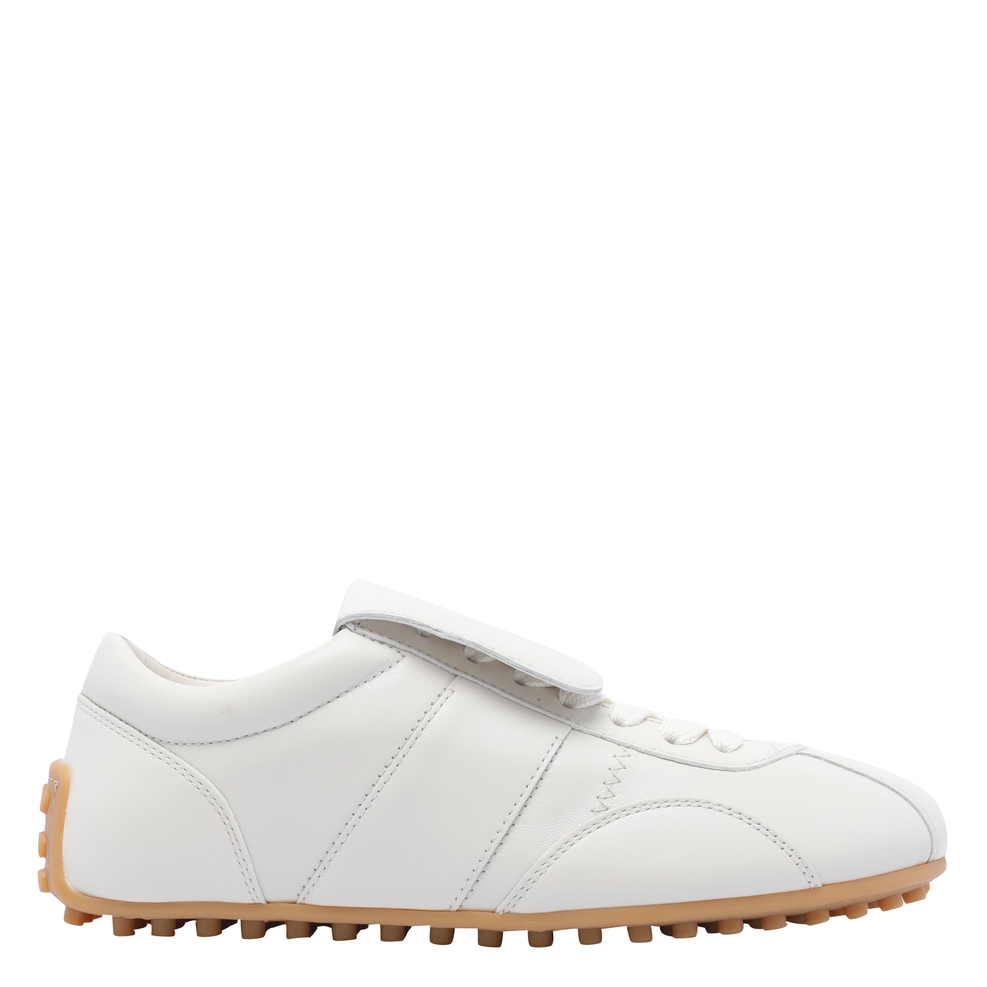 Tods Sneakers White Calf Leather/rubber Sole