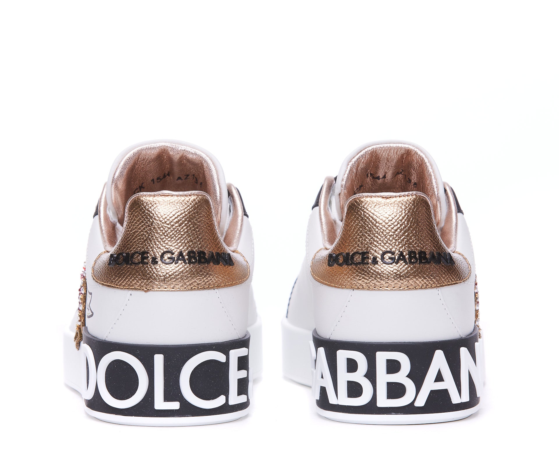 Dolce & Gabbana Sneakers White Calf Leather/rubber Sole