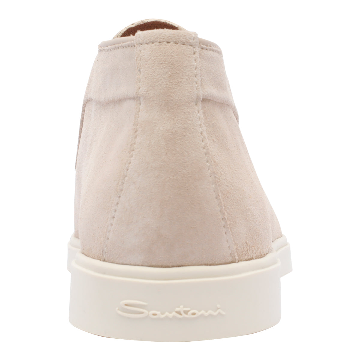 Santoni Flat Shoes Pink Suede Leather/rubber Sole