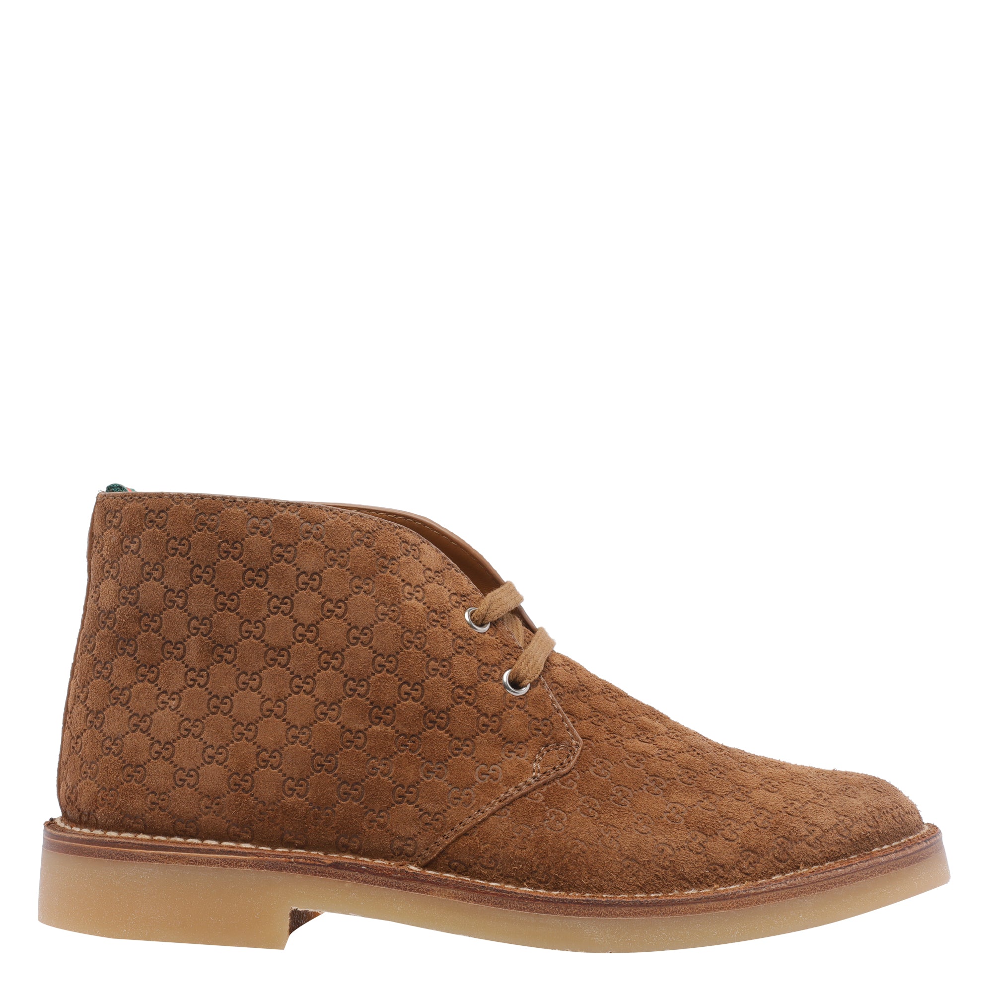 Gucci Boots Beige Suede Leather/rubber Sole