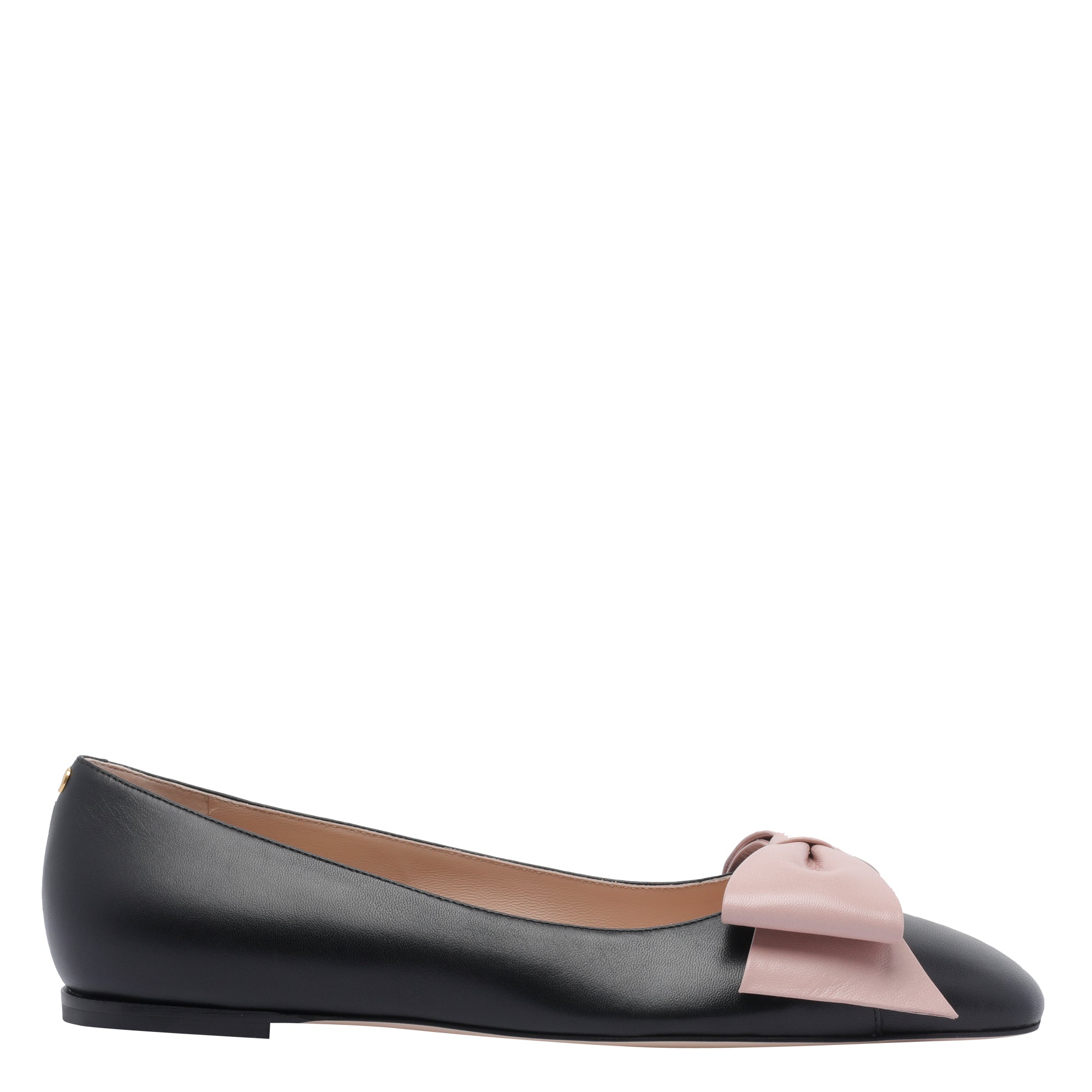 Valentino Garavani Flat Shoes Black Leather/leather Sole