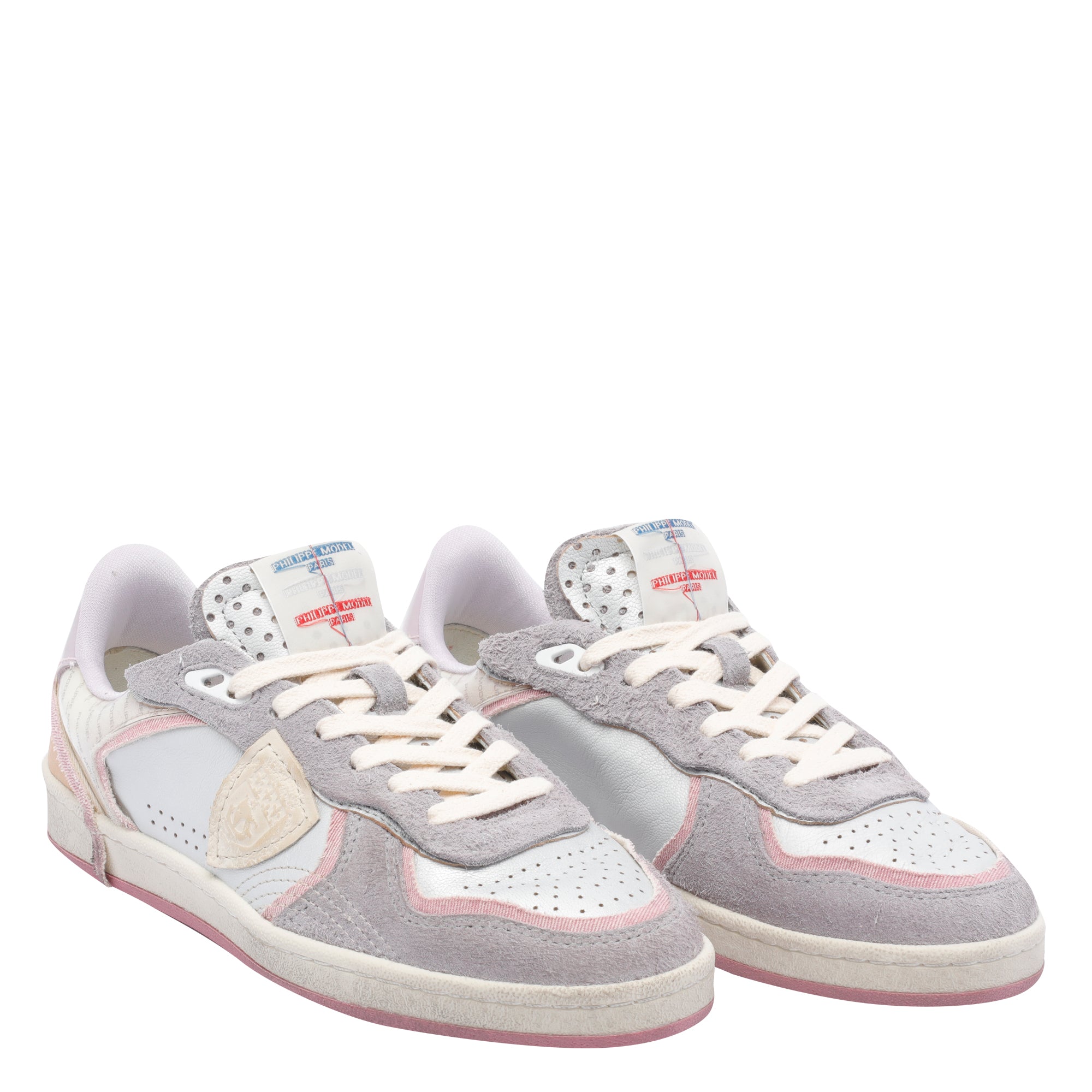 Philippe Model Sneakers Grey Calf Leather