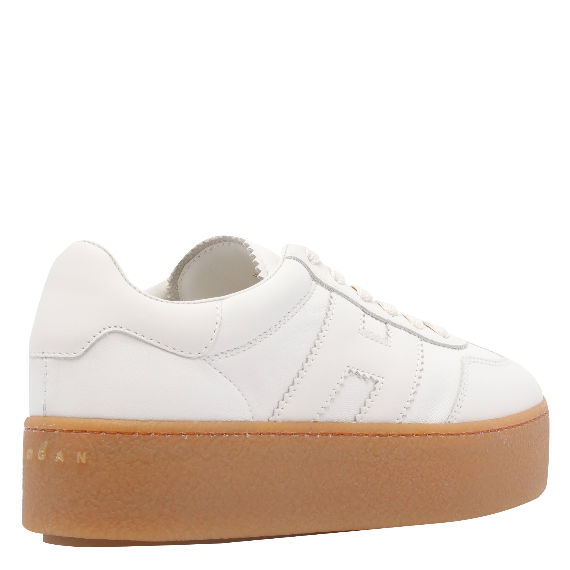 Hogan Sneakers White Calf Leather/ Rubber Sole