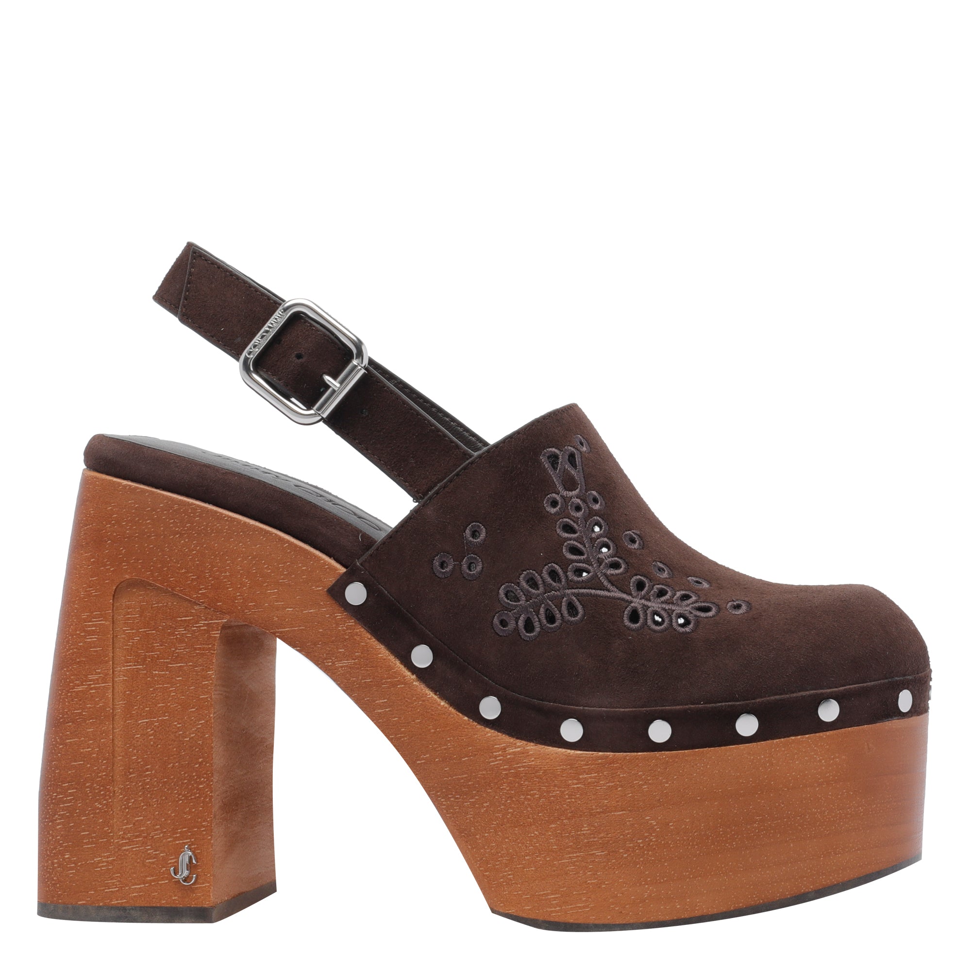 Jimmy Choo Sandals Brown Suede Leather/rubber Sole