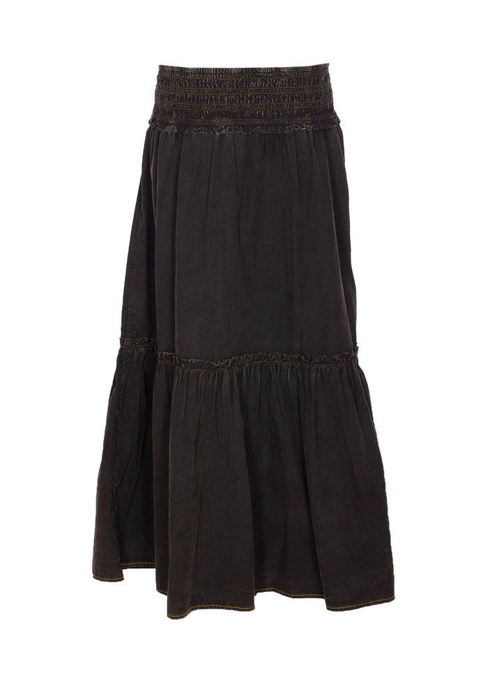 Ganni Skirts Black Organic Cotton