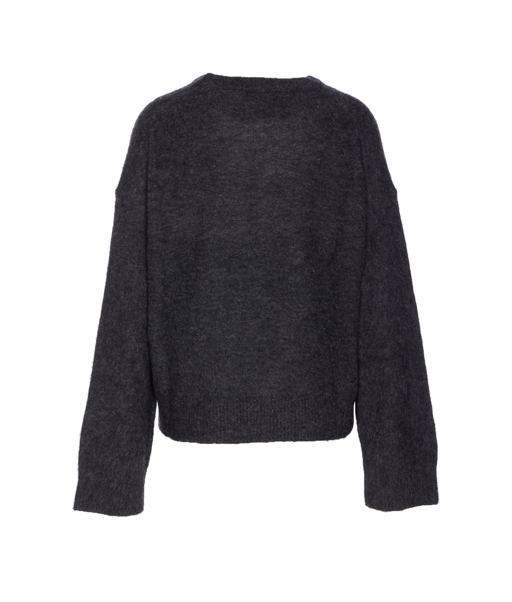 Ganni Sweaters Grey Alpaca Wool