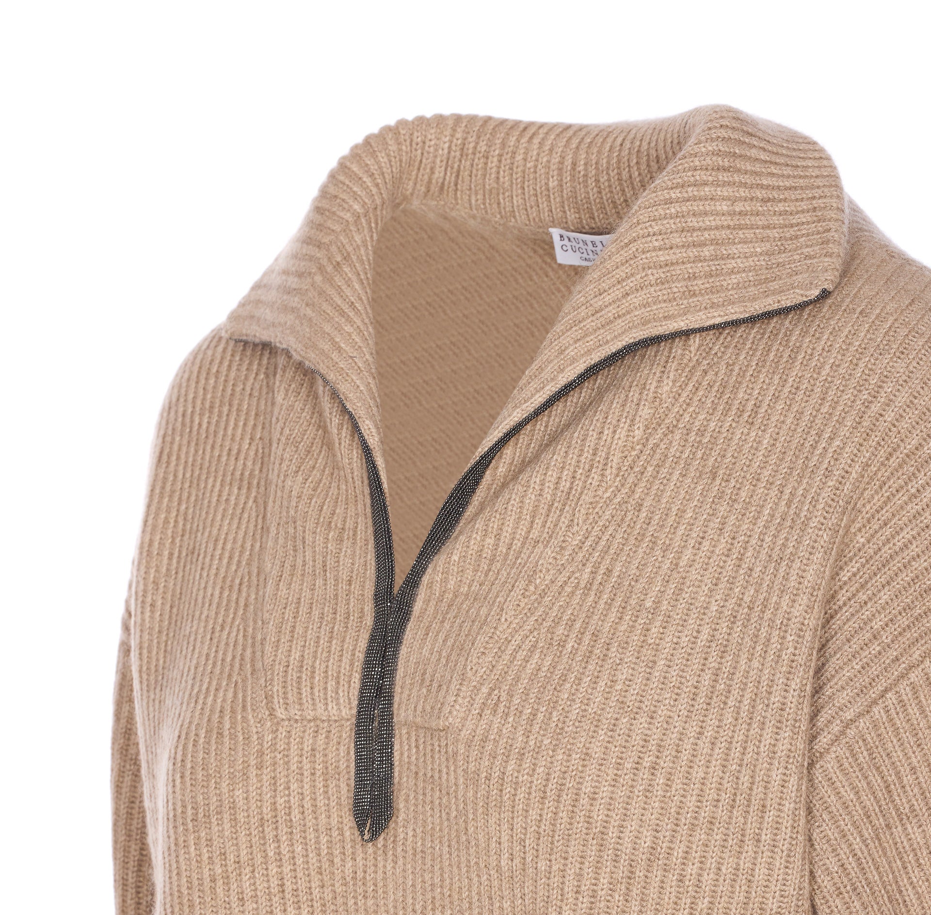 Brunello Cucinelli Sweaters Beige Cashmere