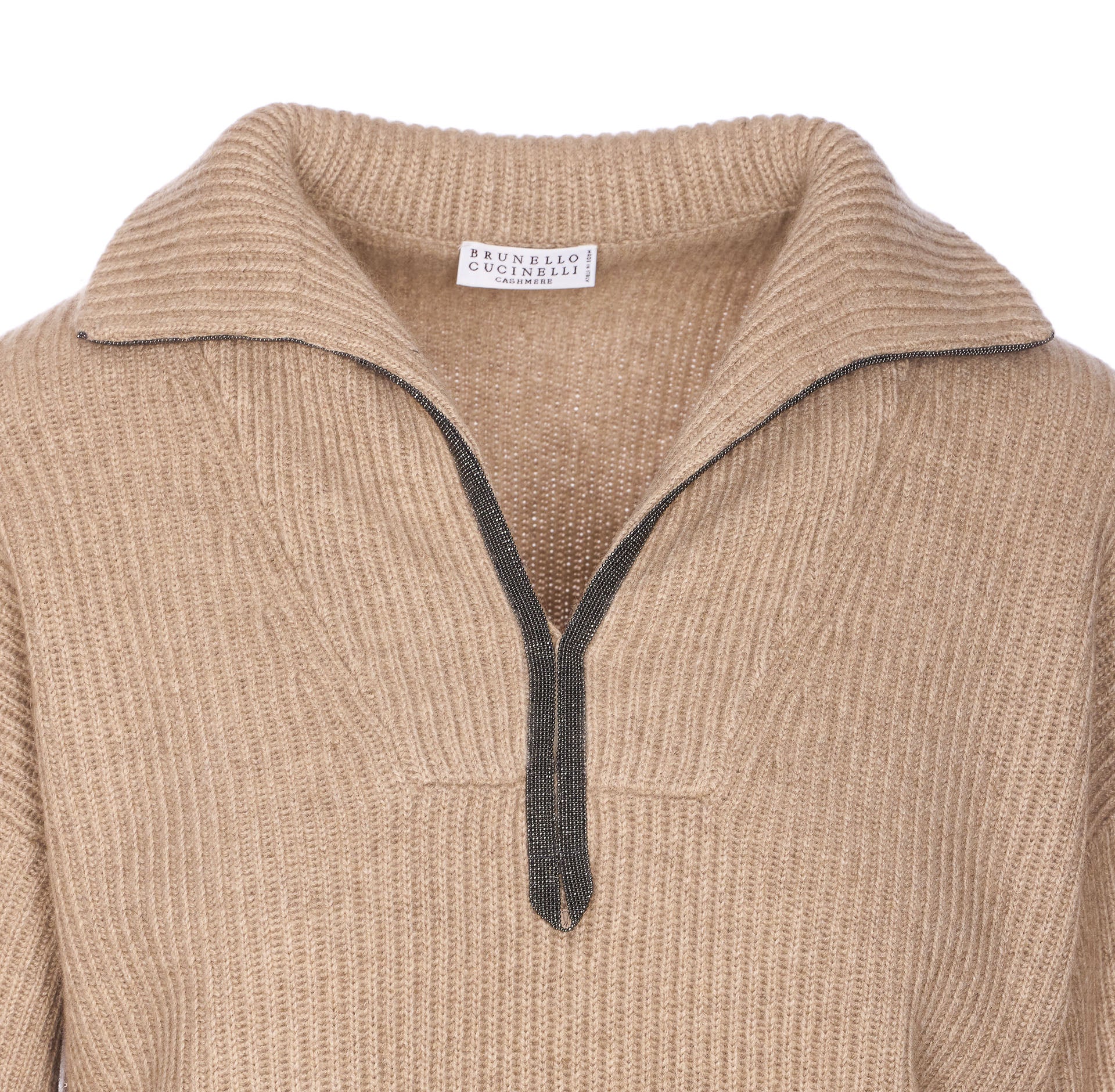 Brunello Cucinelli Sweaters Beige Cashmere