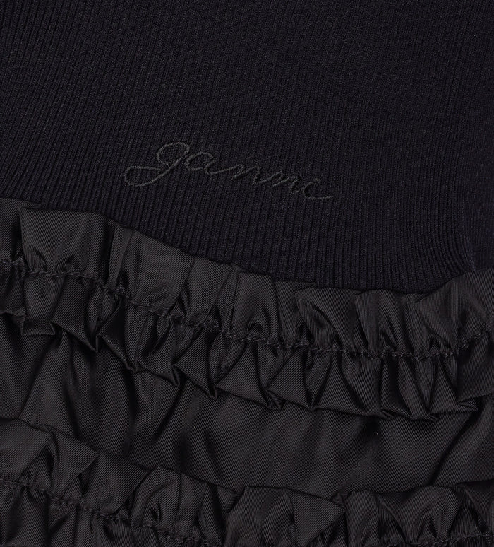 Ganni Sweaters Black Viscose