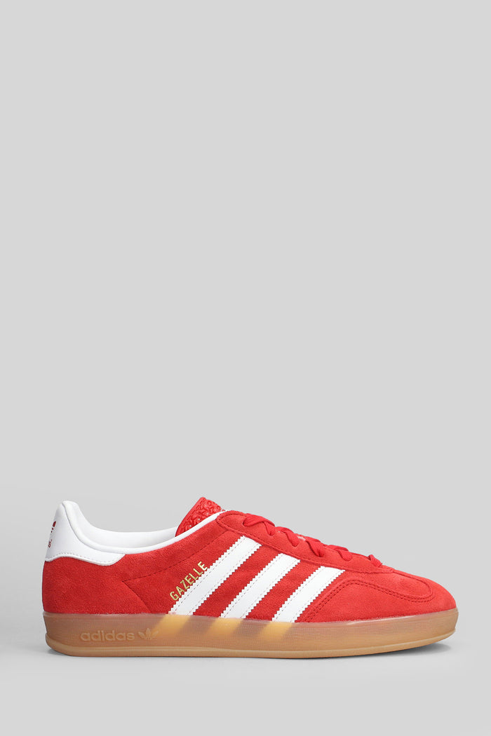 Gazelle Indoor Sneakers in red suede Scarpe