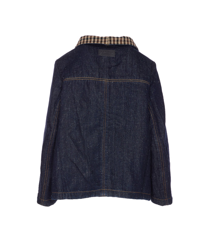 Ganni Jackets Blue Organic Cotton