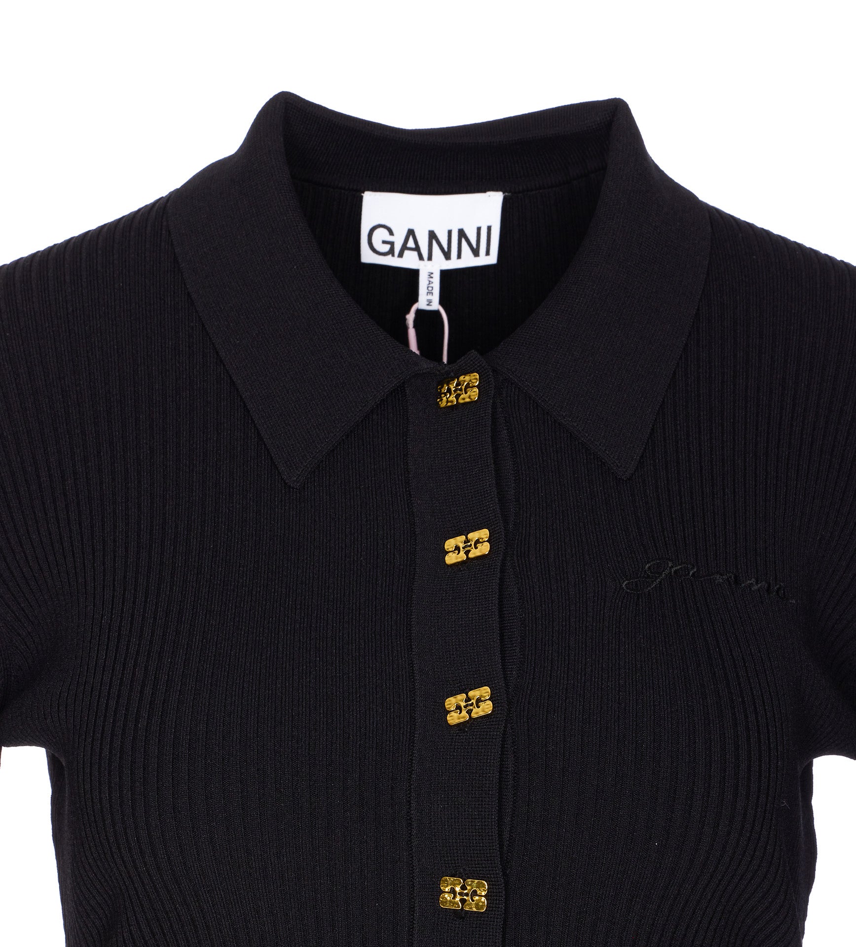 Ganni Dresses Black Viscose