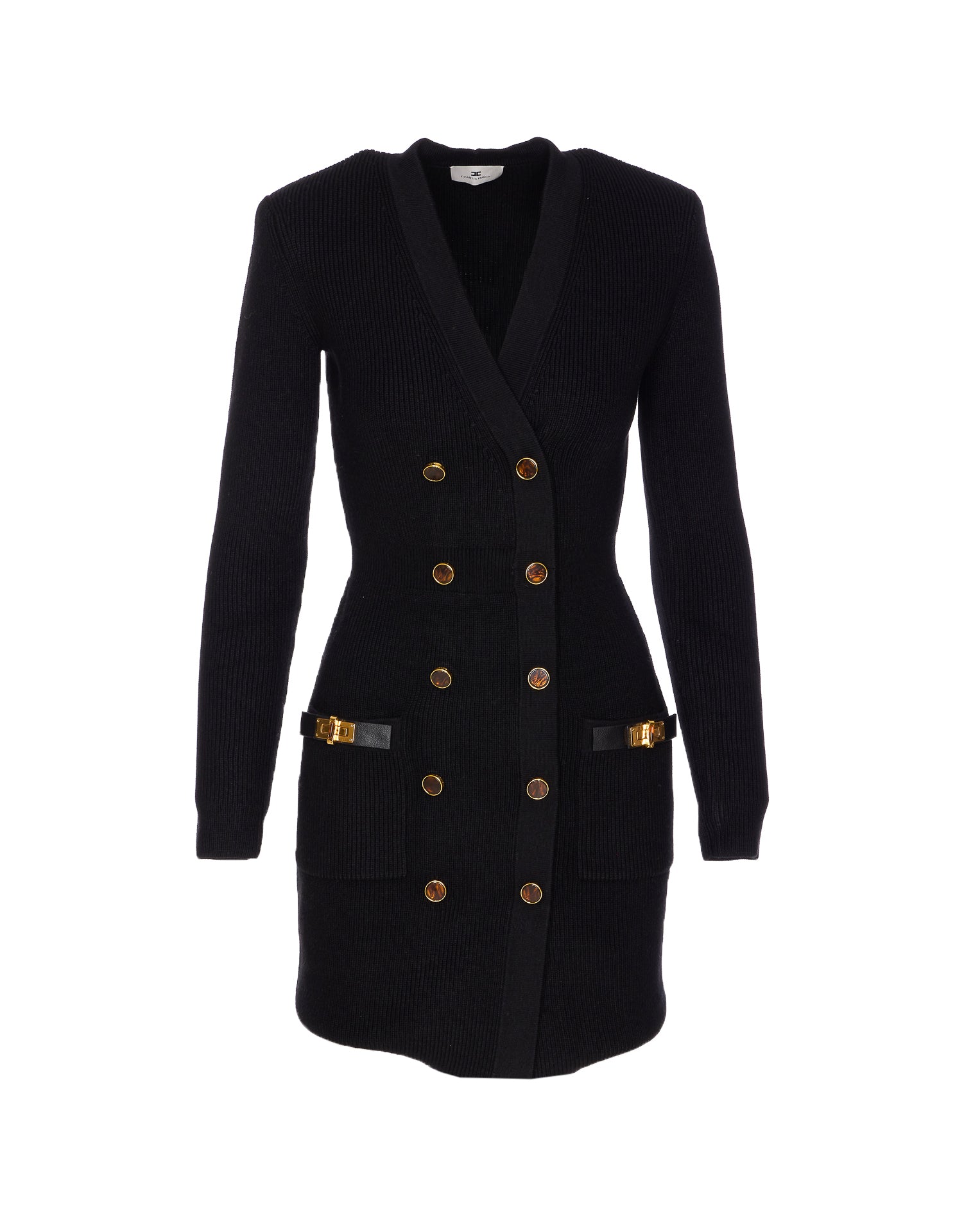 Elisabetta Franchi Dresses Black Wool