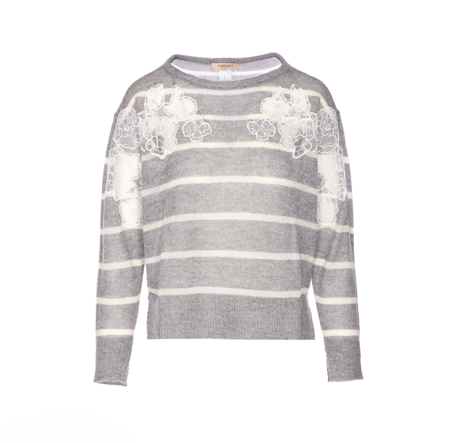 Twin-Set Sweaters Grey Acrylic