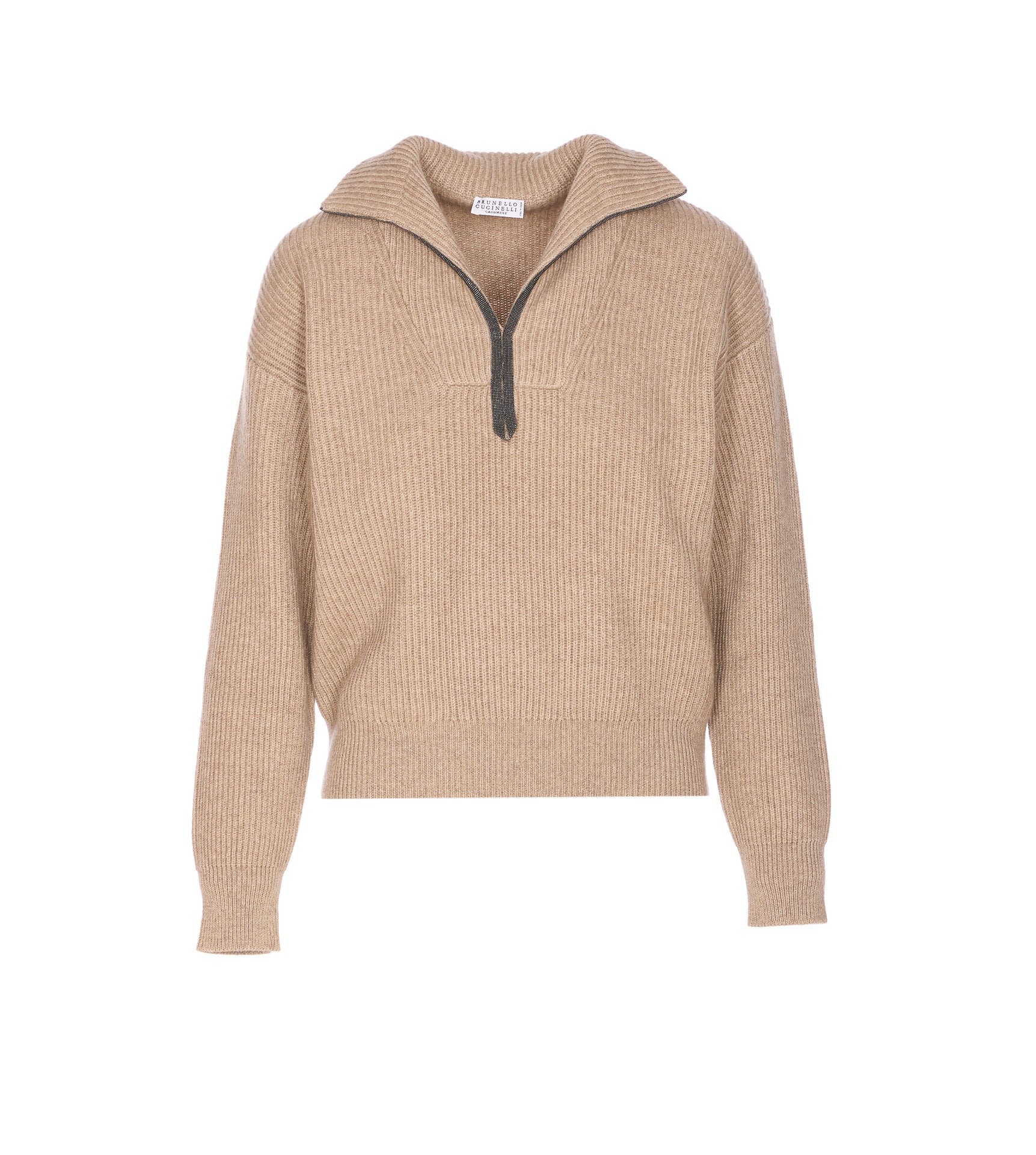 Brunello Cucinelli Sweaters Beige Cashmere