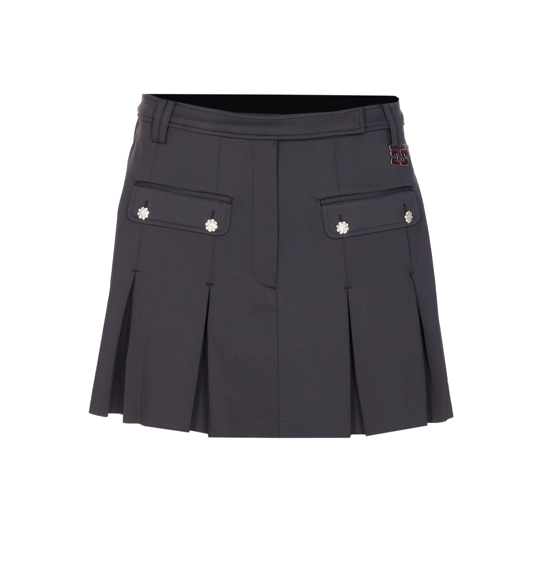 GANNI Skirts Grey Recycled Polyamide