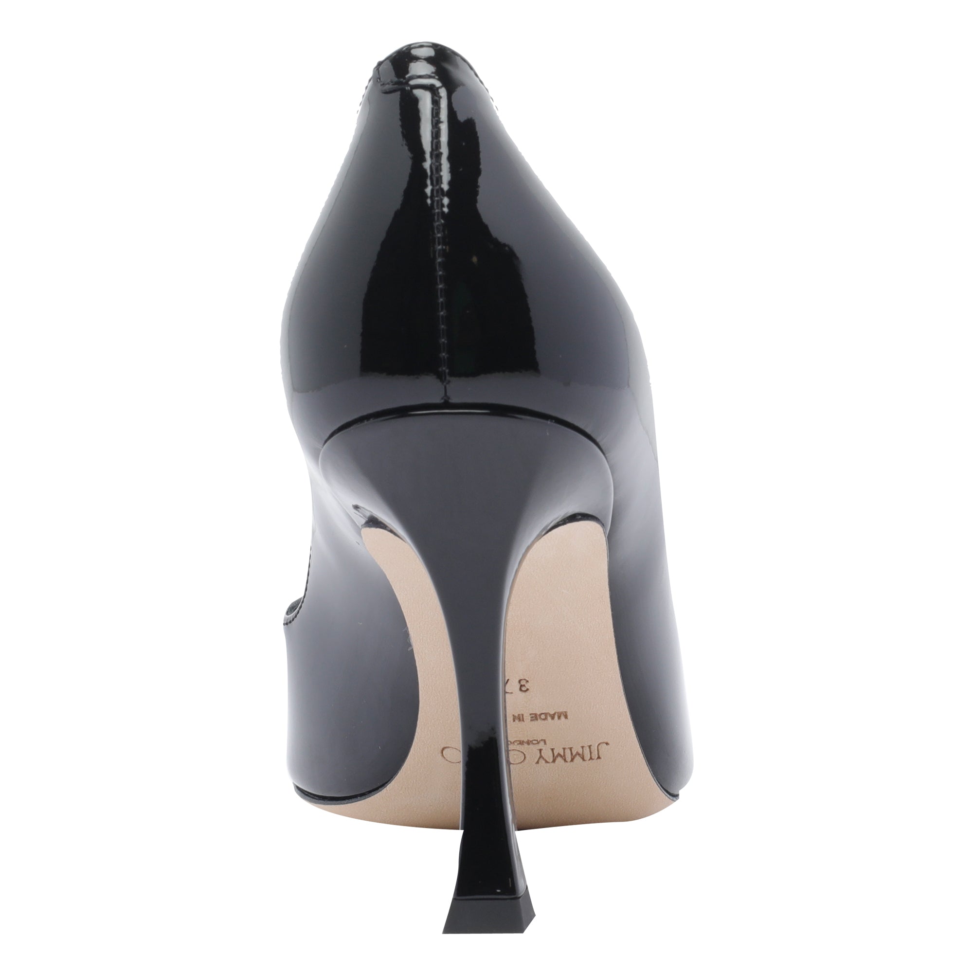 Jimmy Choo With Heel Black Patent Leather/ Leather Sole