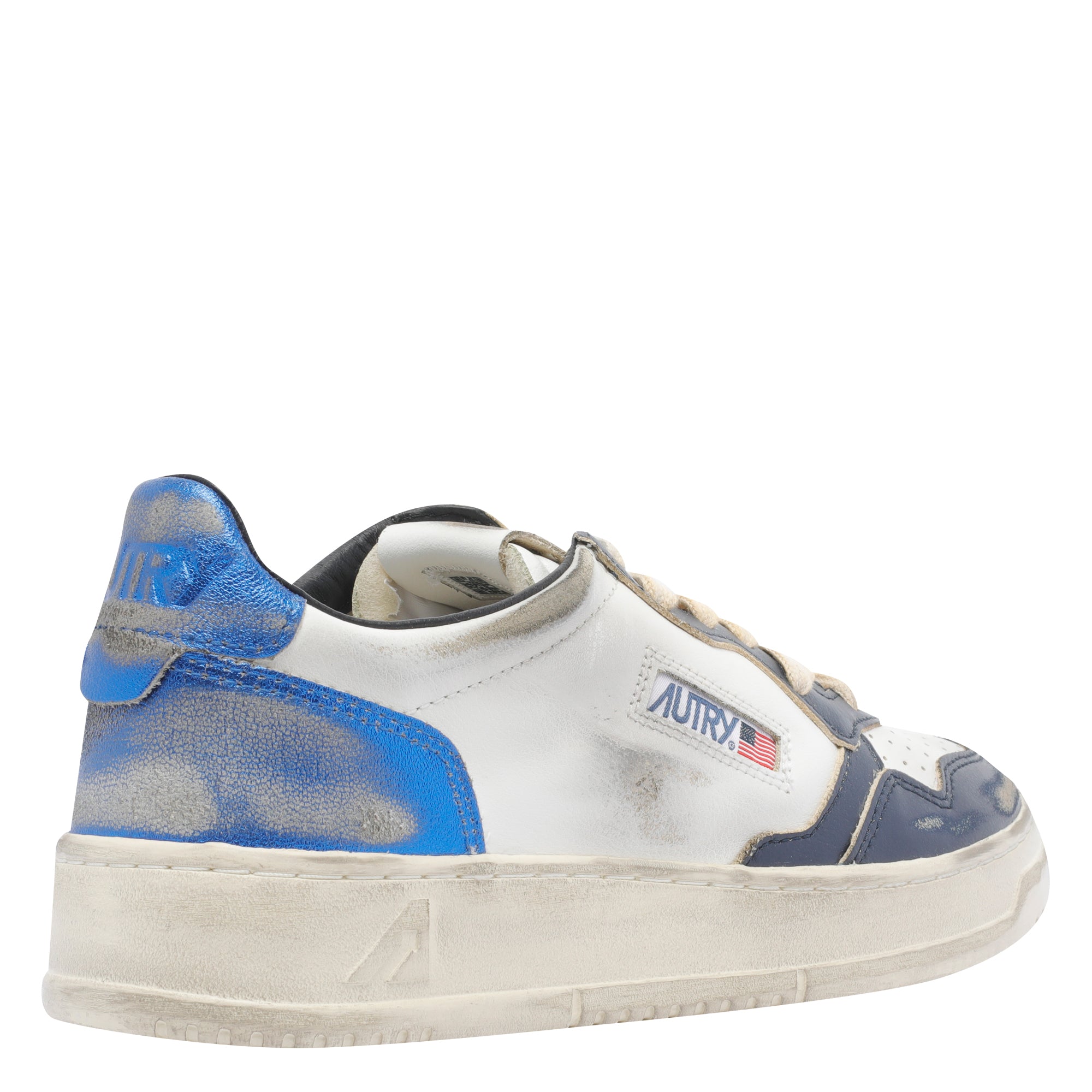 Autry Sneakers Blue Calf Leather And/ Rubber Sole