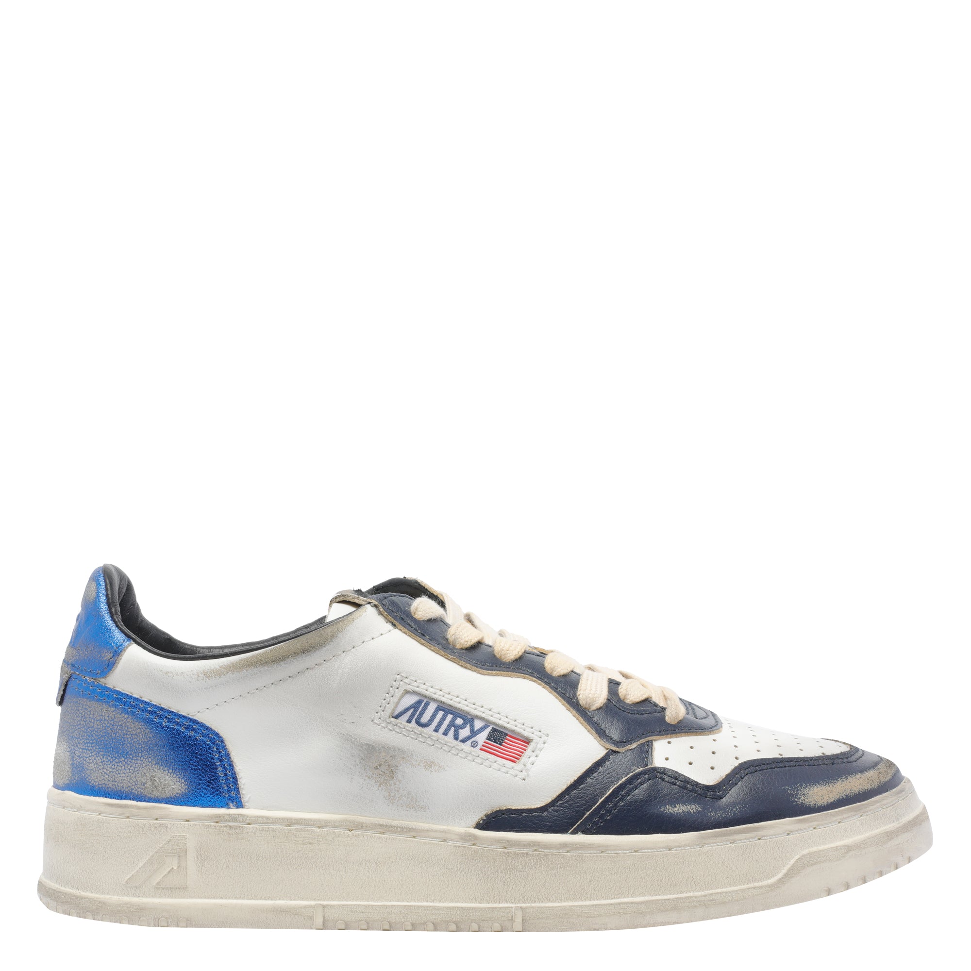 Autry Sneakers Blue Calf Leather And/ Rubber Sole