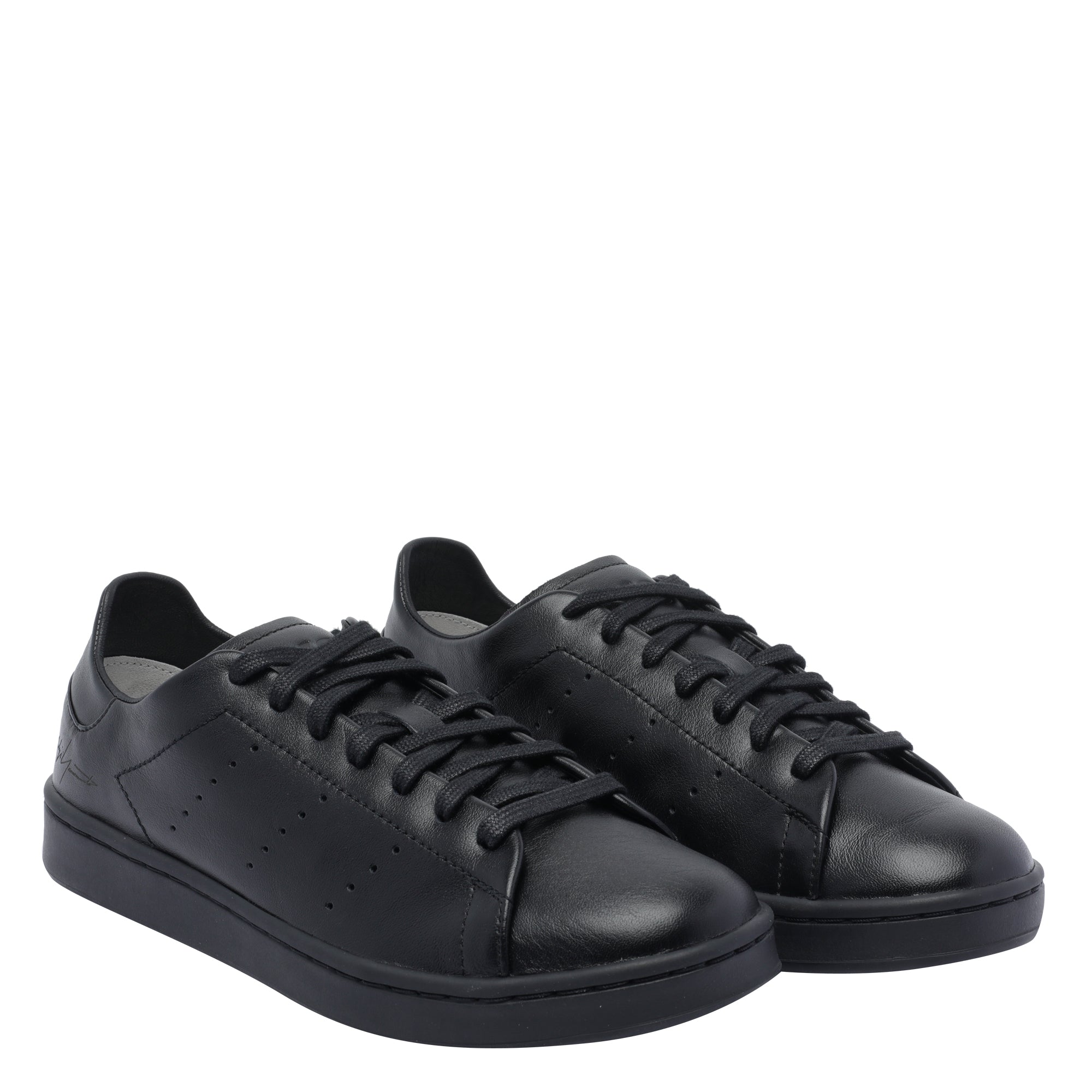 Y-3 Sneakers Black Calf Leather/ Rubber Sole