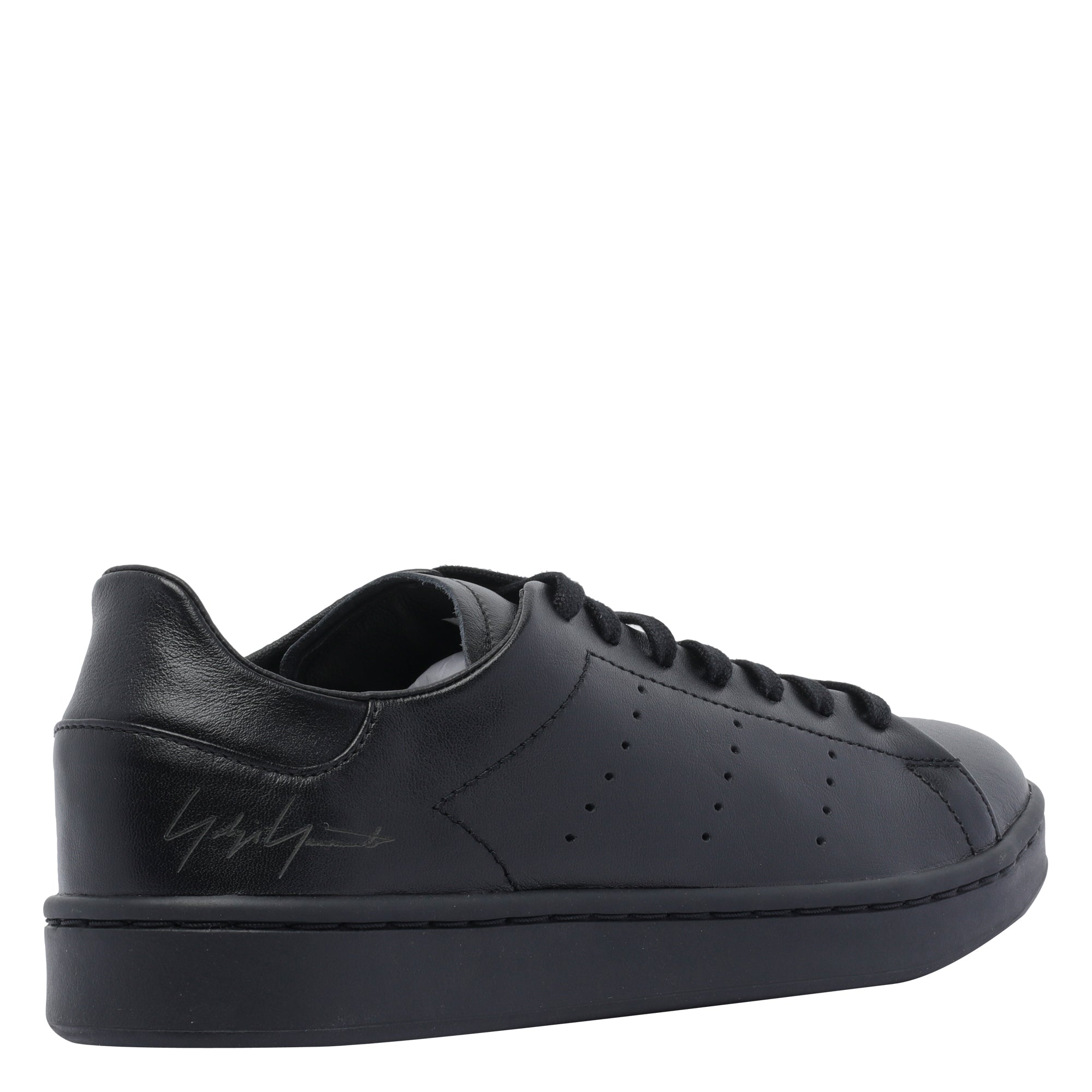 Y-3 Sneakers Black Calf Leather/ Rubber Sole